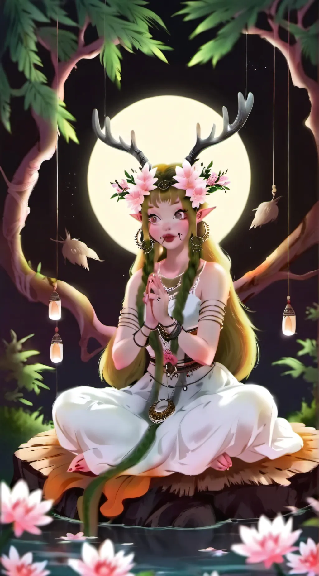 ai character: Melanie Martinez  background