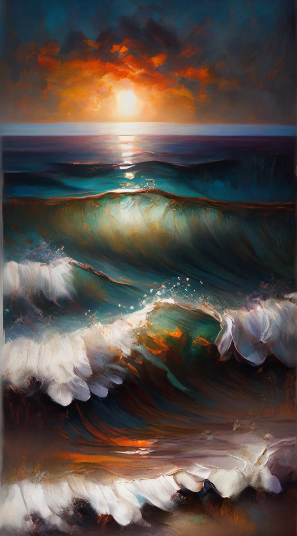 ai character: Ocean  background