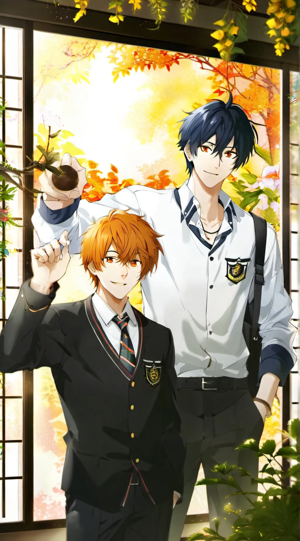 ai character: Miyano and sasaki background