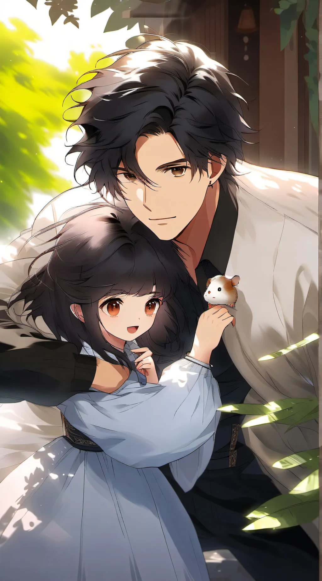 ai character: Noah and Eva background