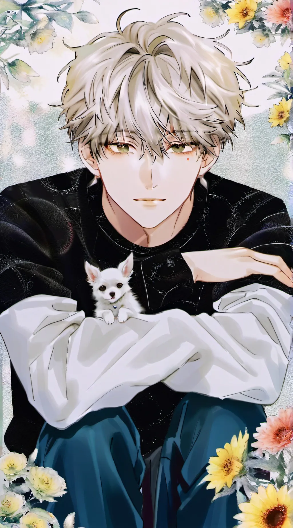 ai character: Flaming Pet Sitter background