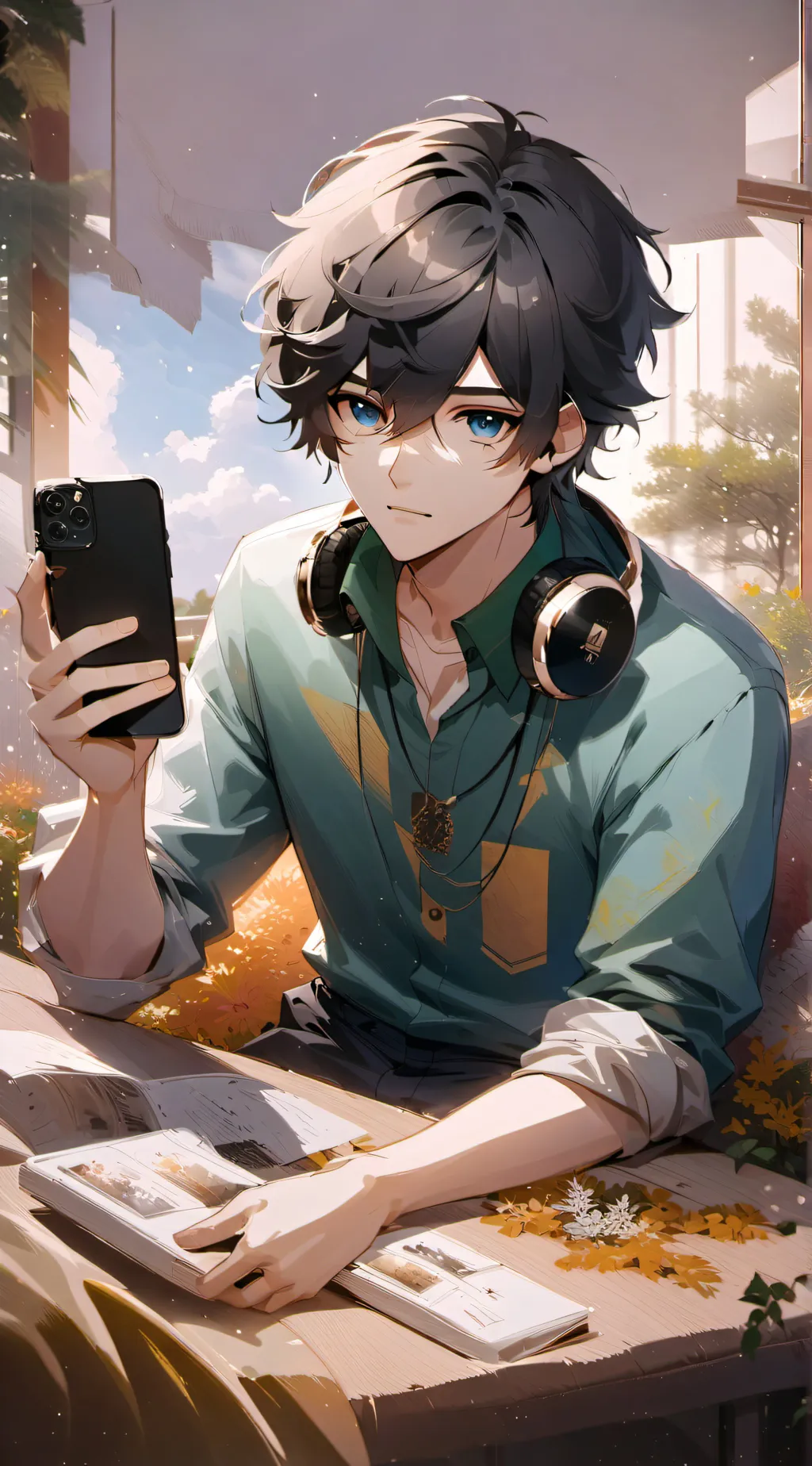 ai character: Trey background