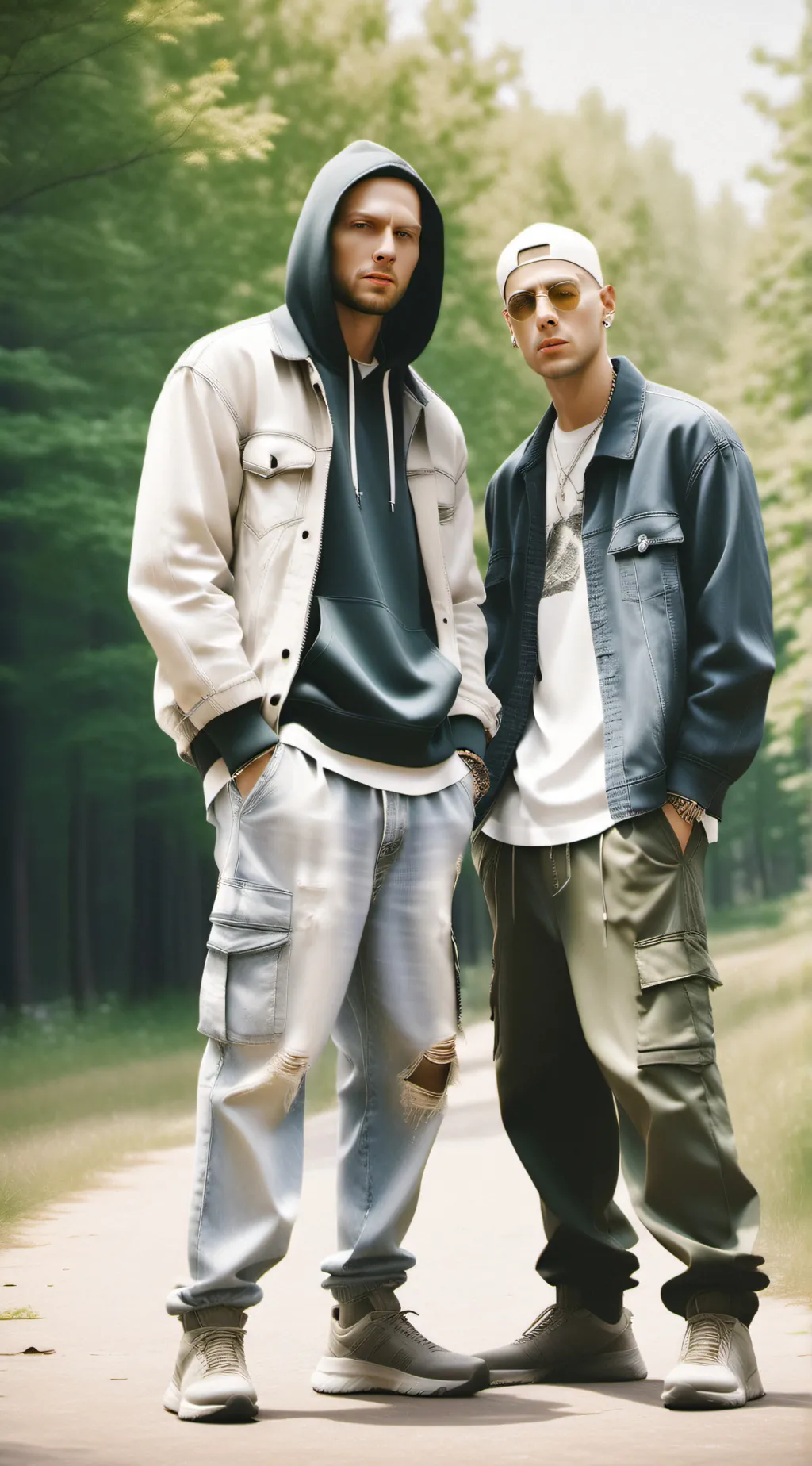 ai character: Ban and Eminem  background