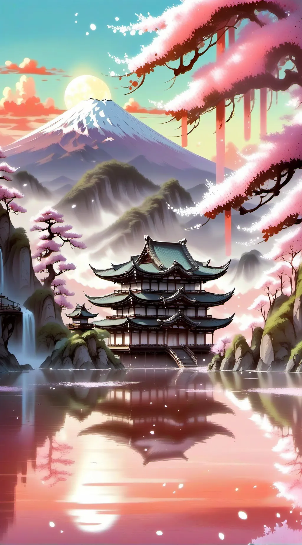 ai character: Demon slayer x MHA background