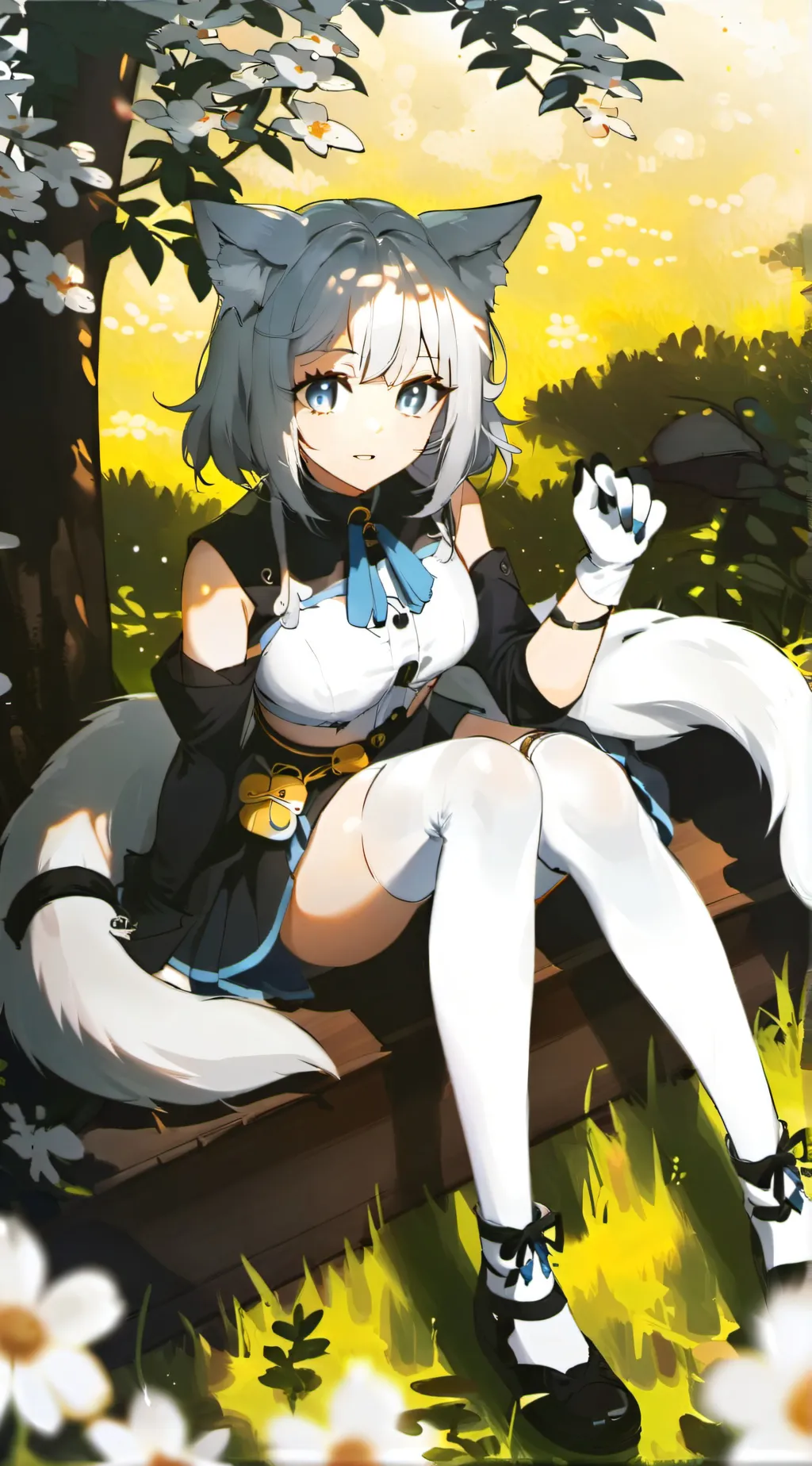 ai character: Winter background