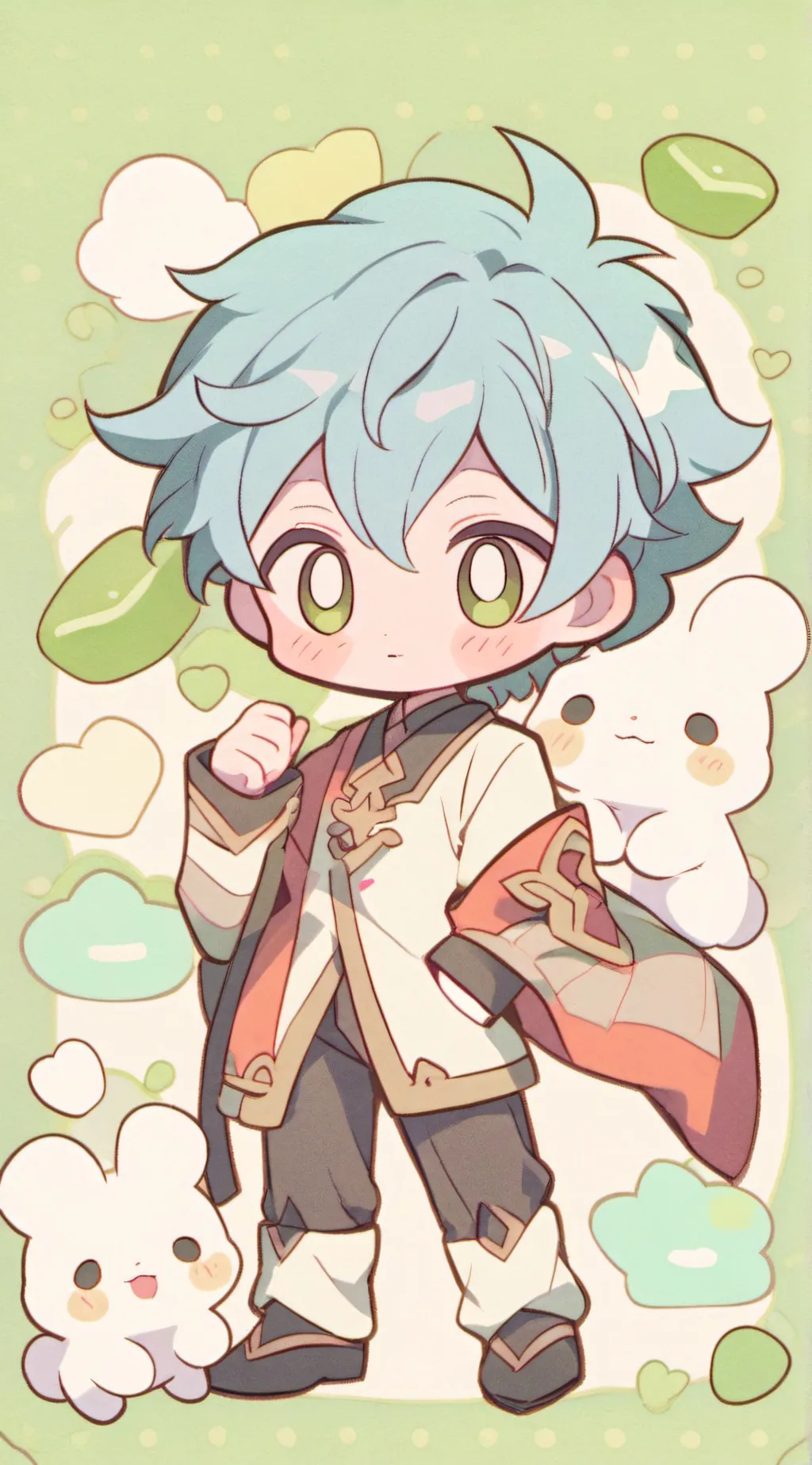 ai character: vox but leg meme background