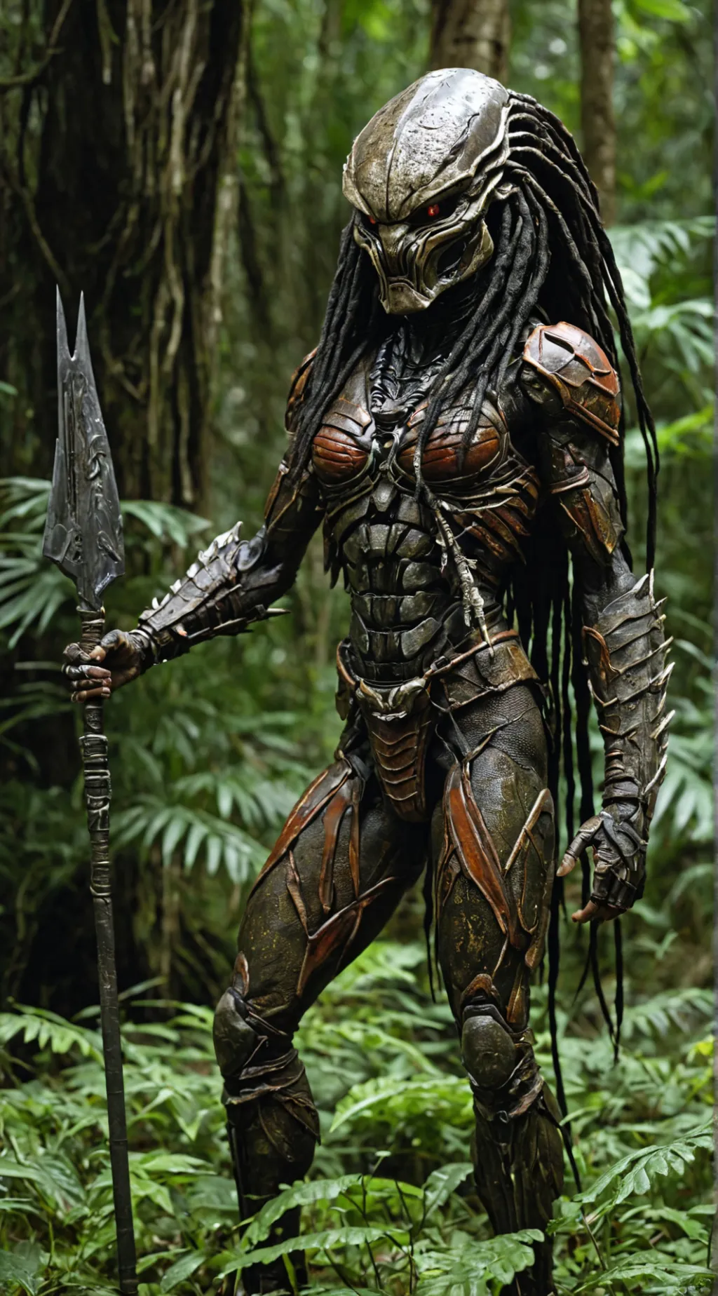 ai character: yautja queen lad'x background