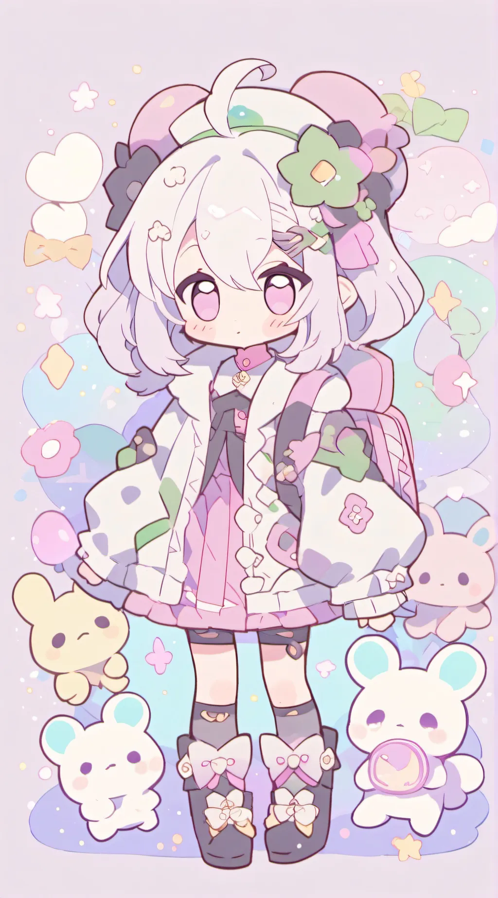 ai character: baby hybrids background