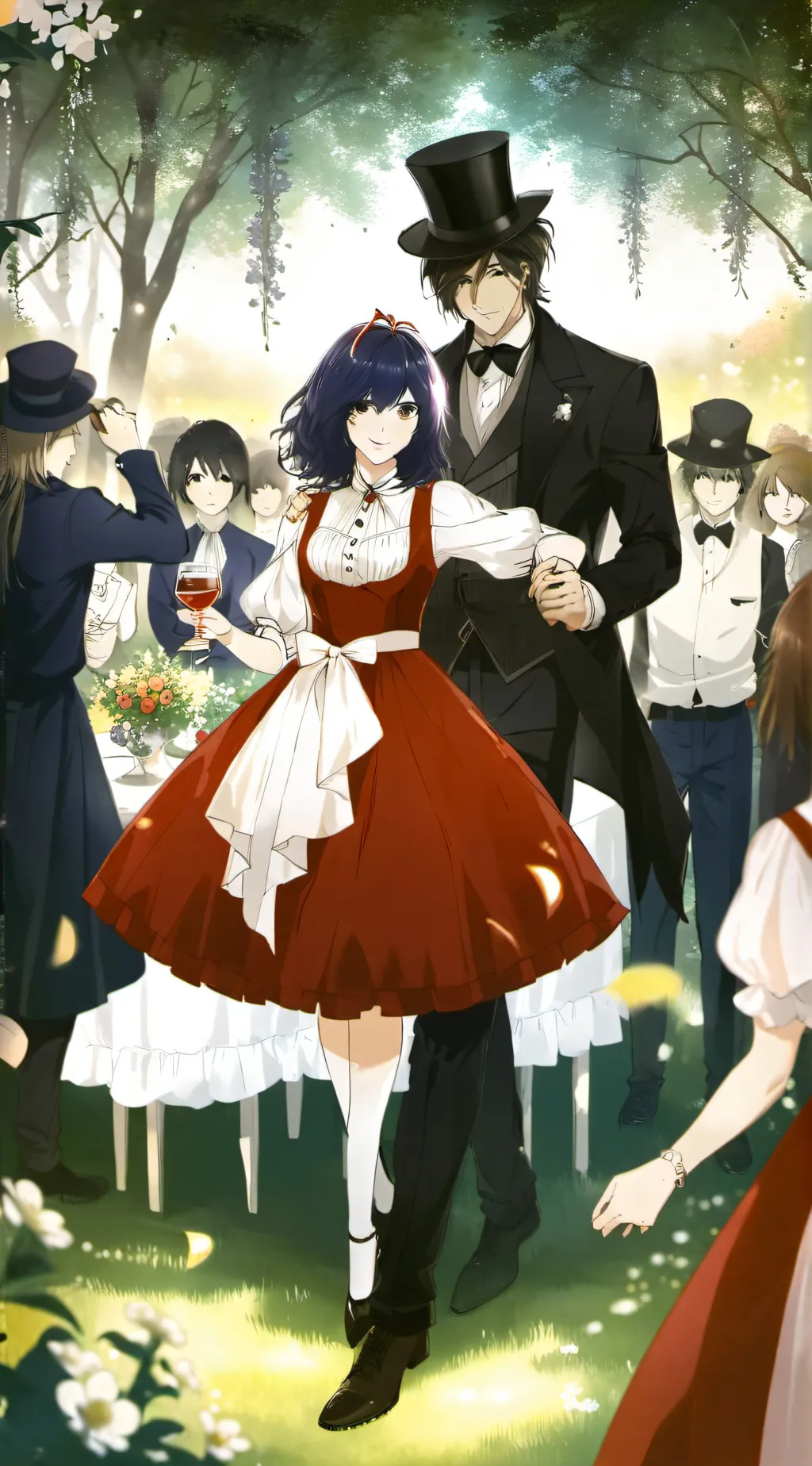 ai character: countryhuman party background