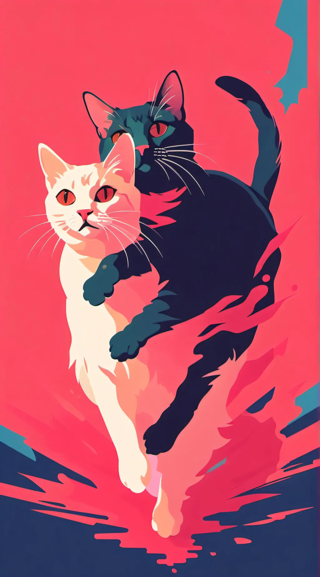 ai character: cutie pie and eyes background