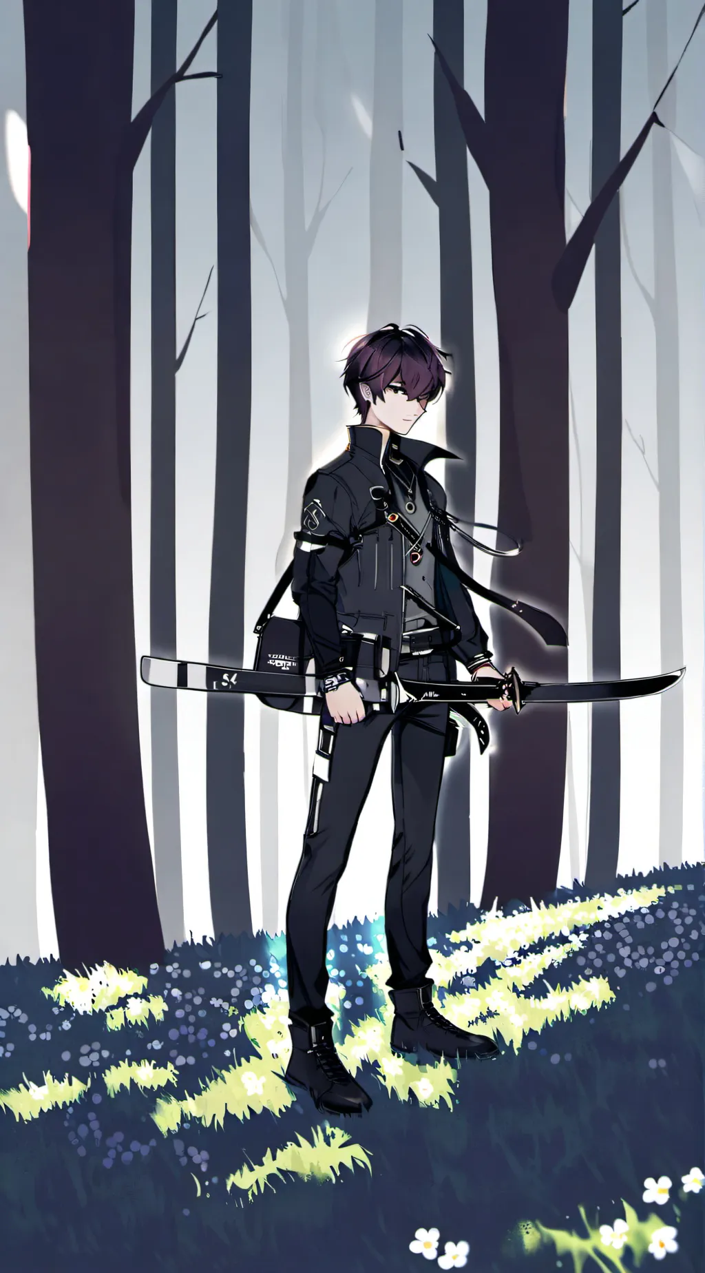 ai character: Kny new hashira background