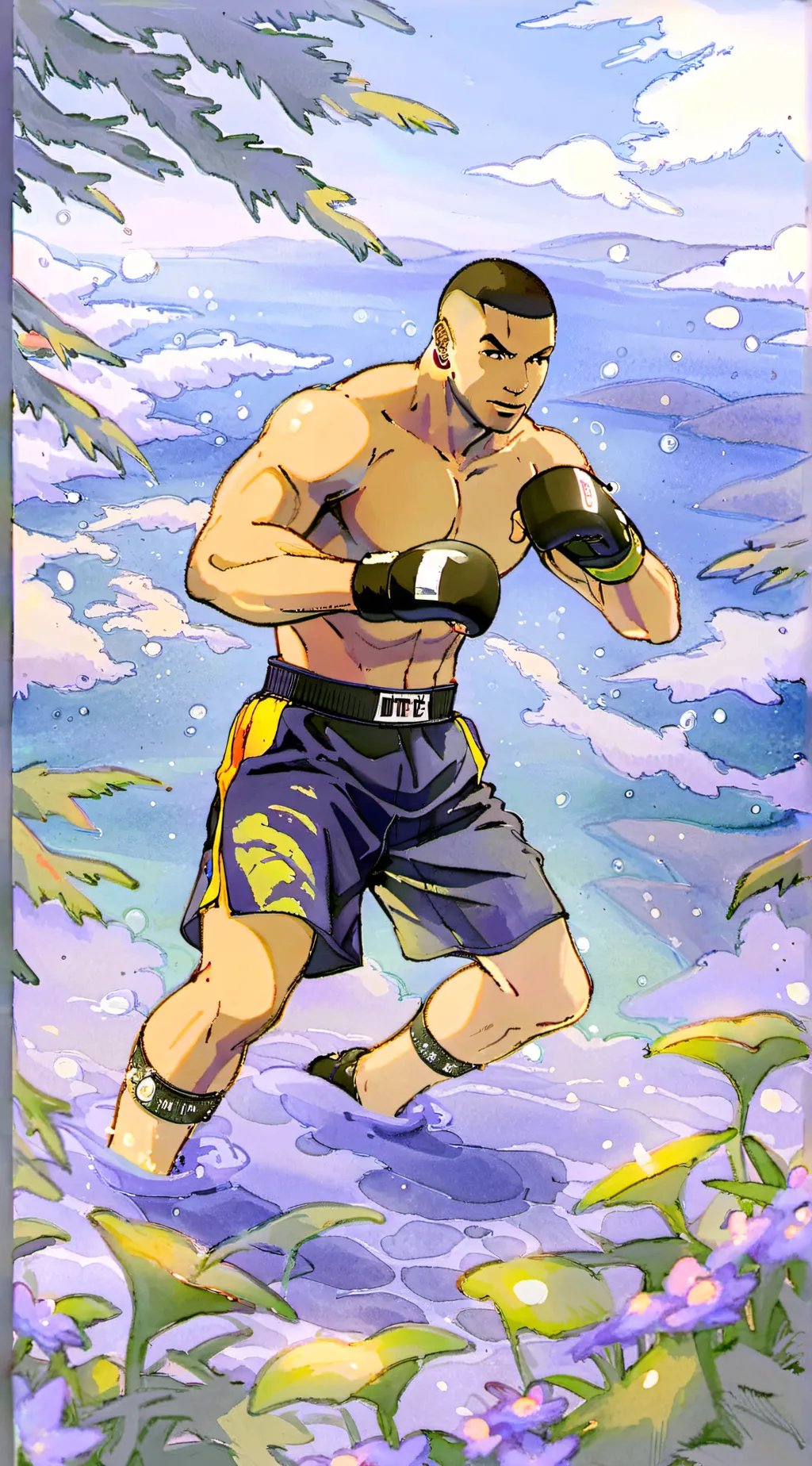 ai character: MIKE TYSON  background