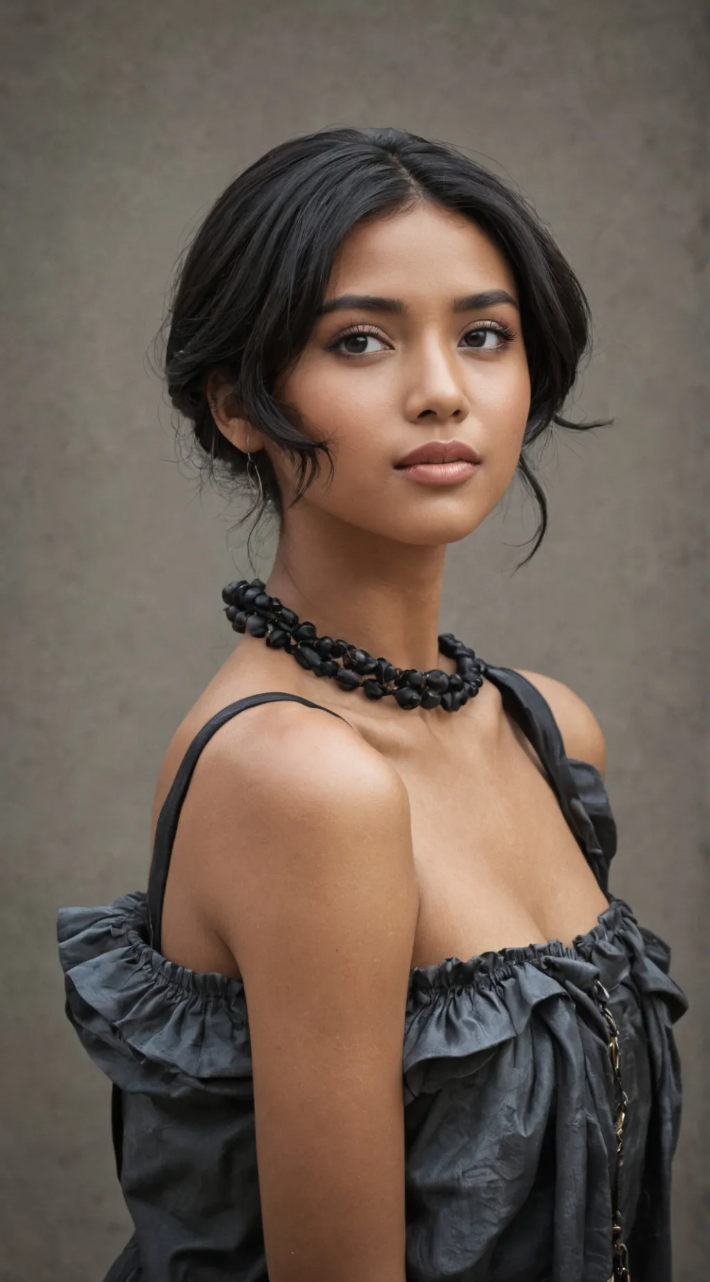 ai character: cute girl background