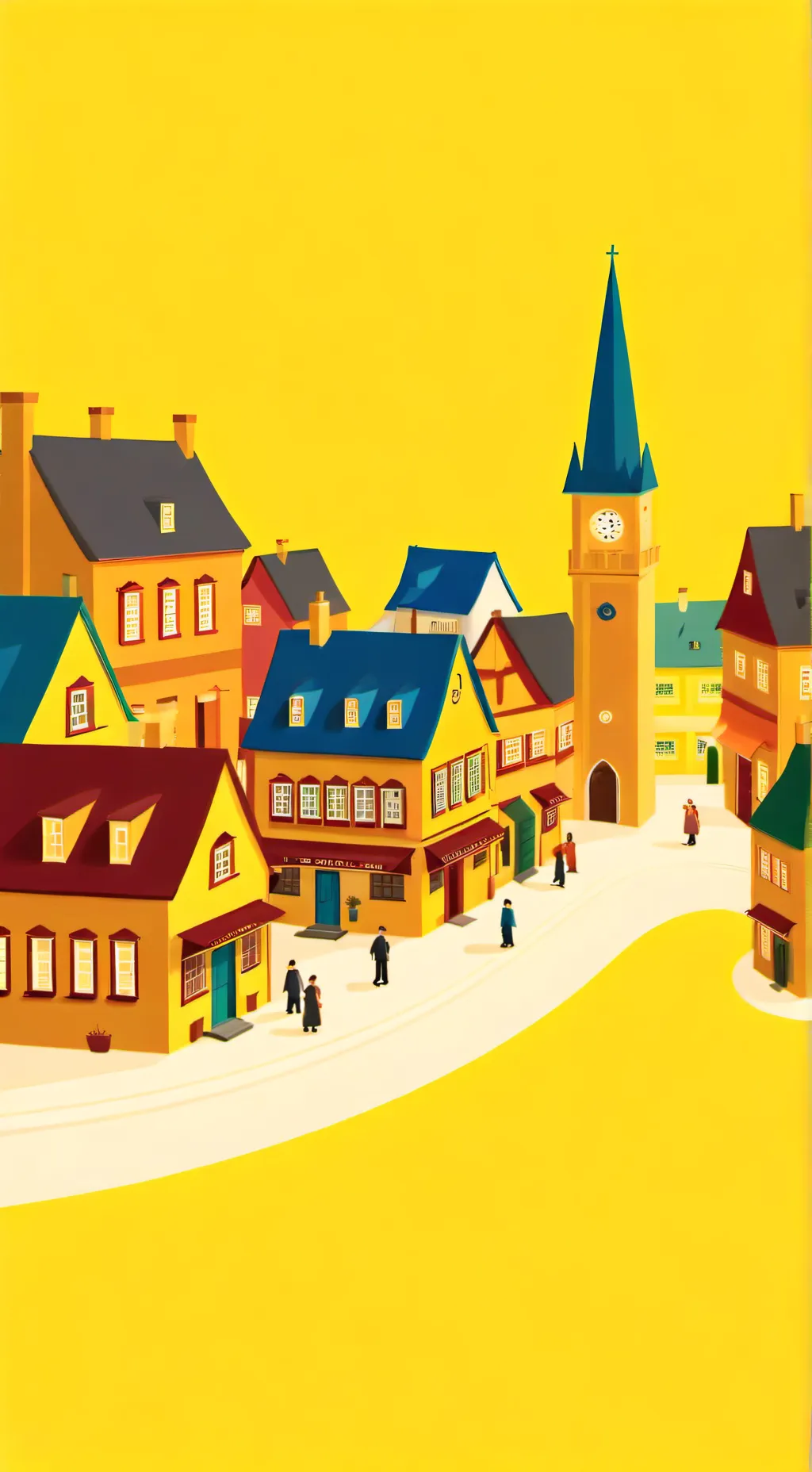 ai character: mini City background