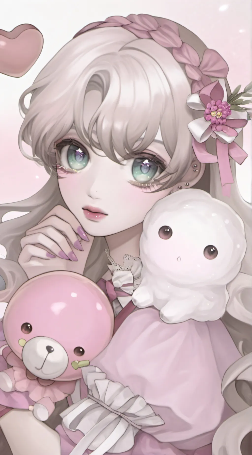 ai character: Rose background