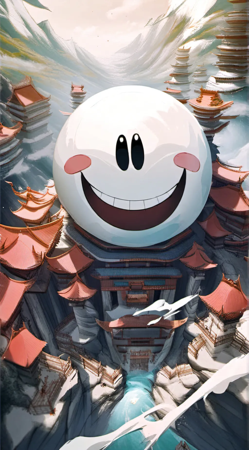 ai character: Sparkle background