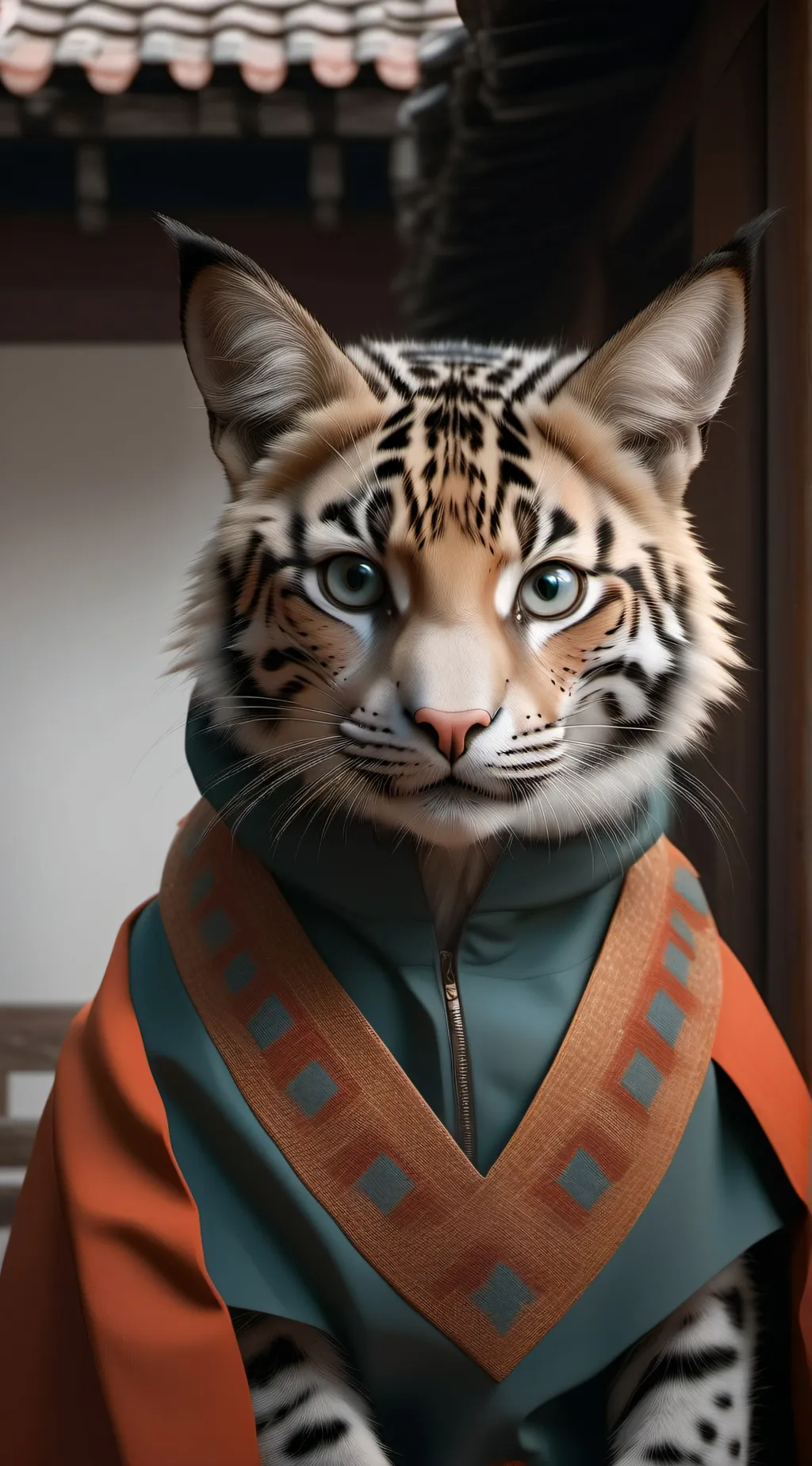 ai character: gato karateka background