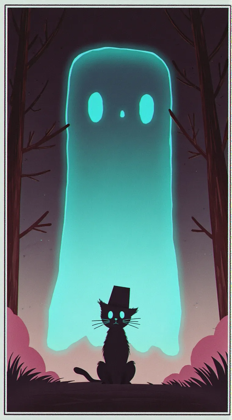 ai character: tophat cat background