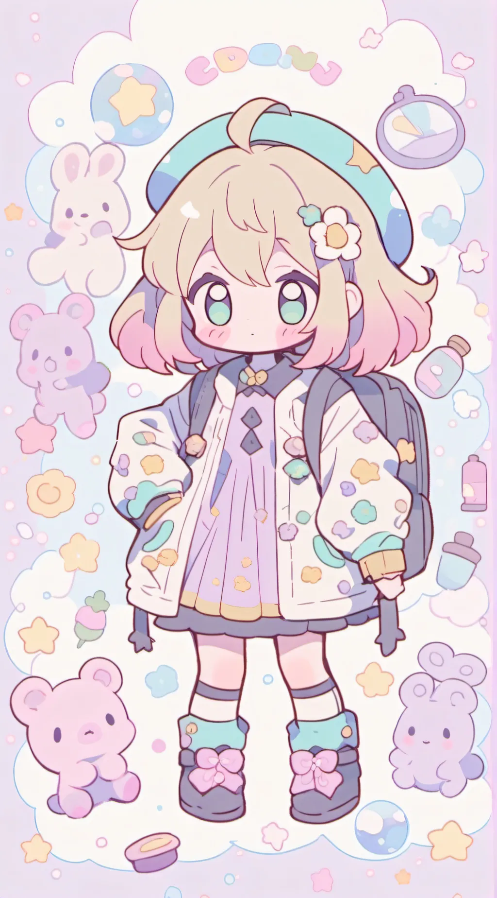 ai character: The daycare center background