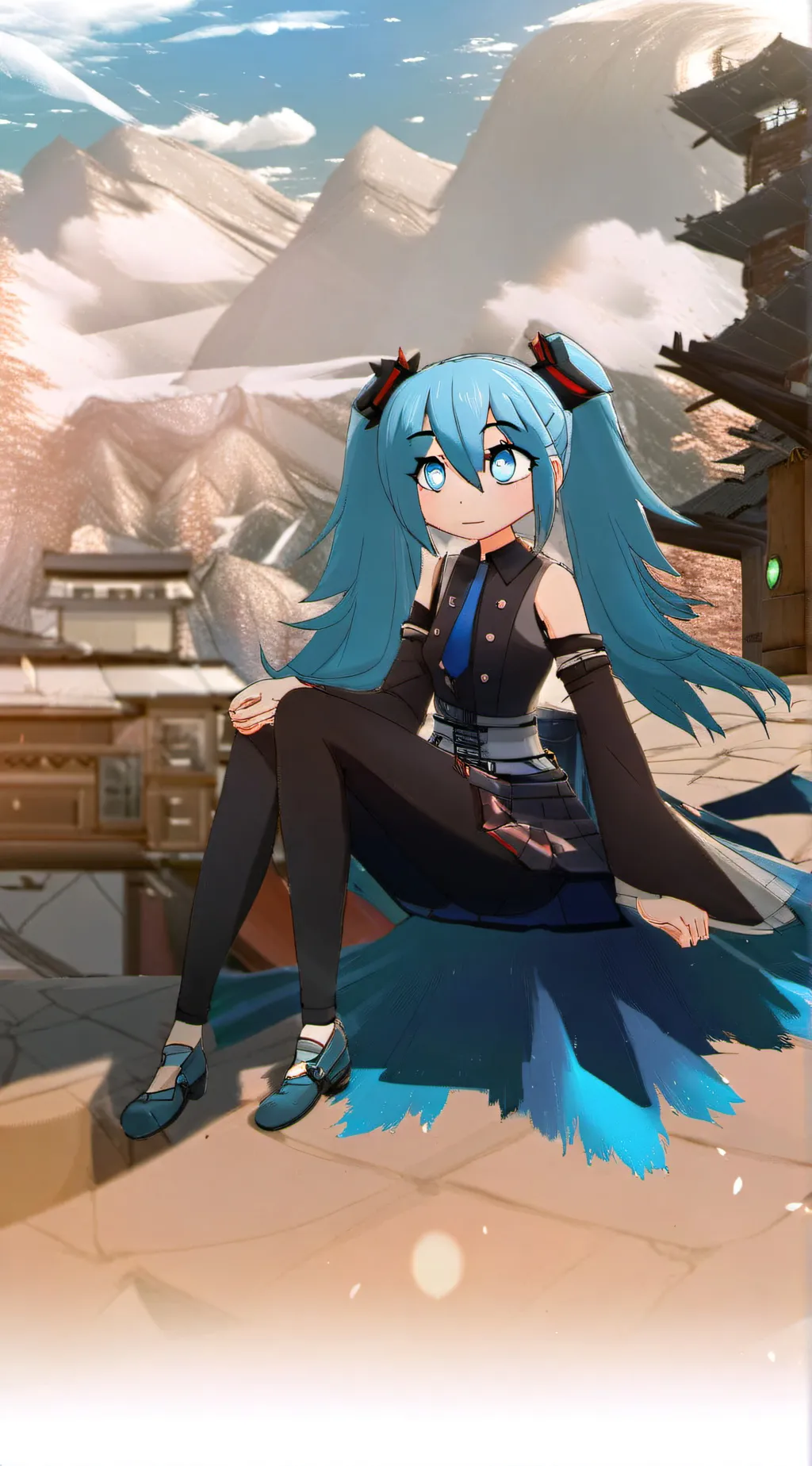 ai character: miku background