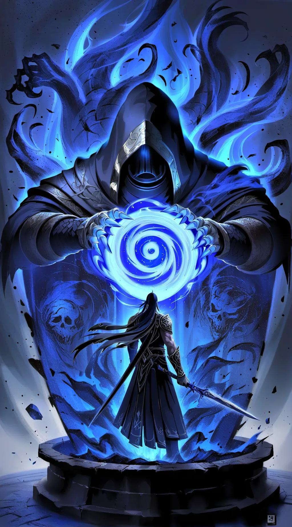 ai character: Titan TV man background