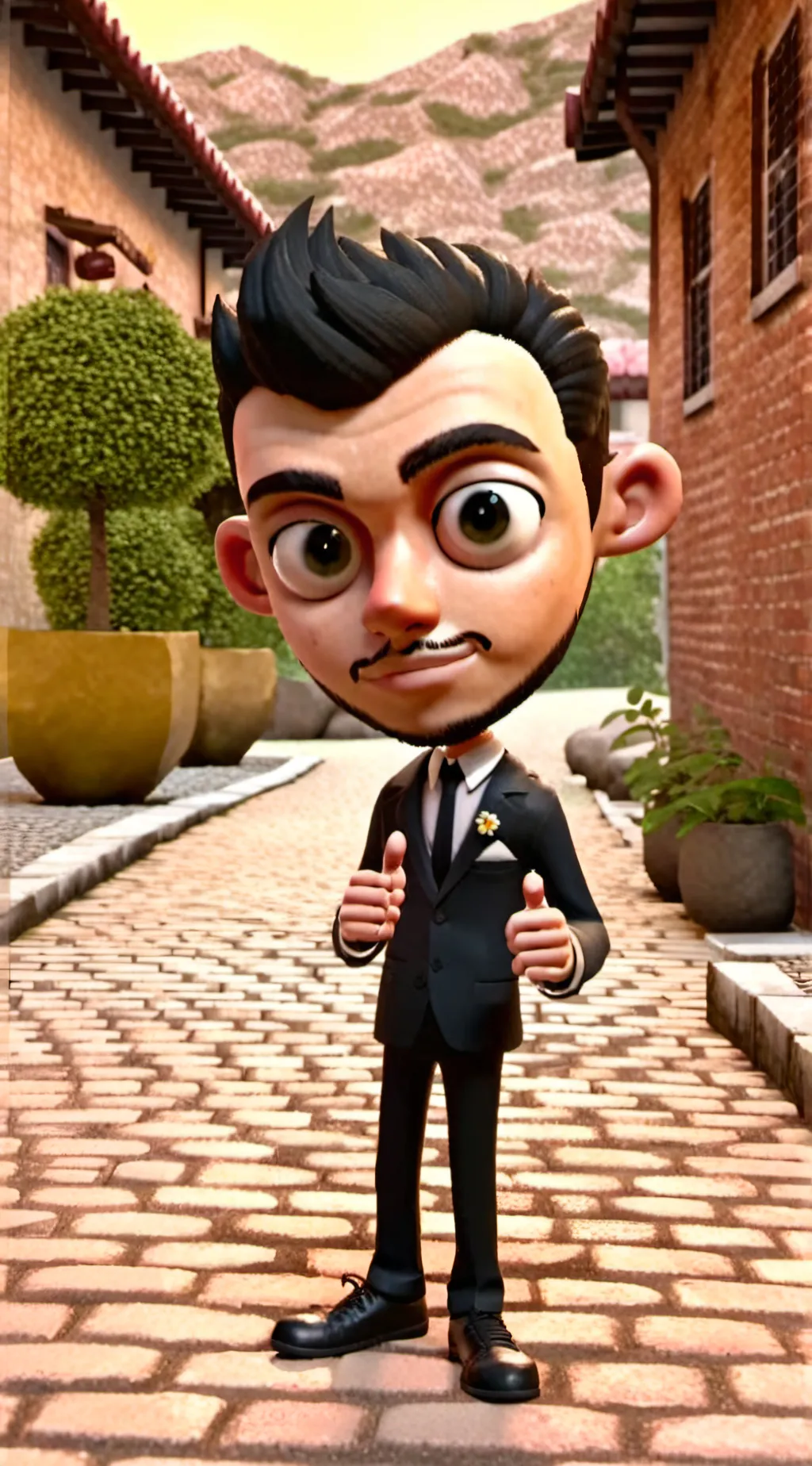 ai character: the bendy show background