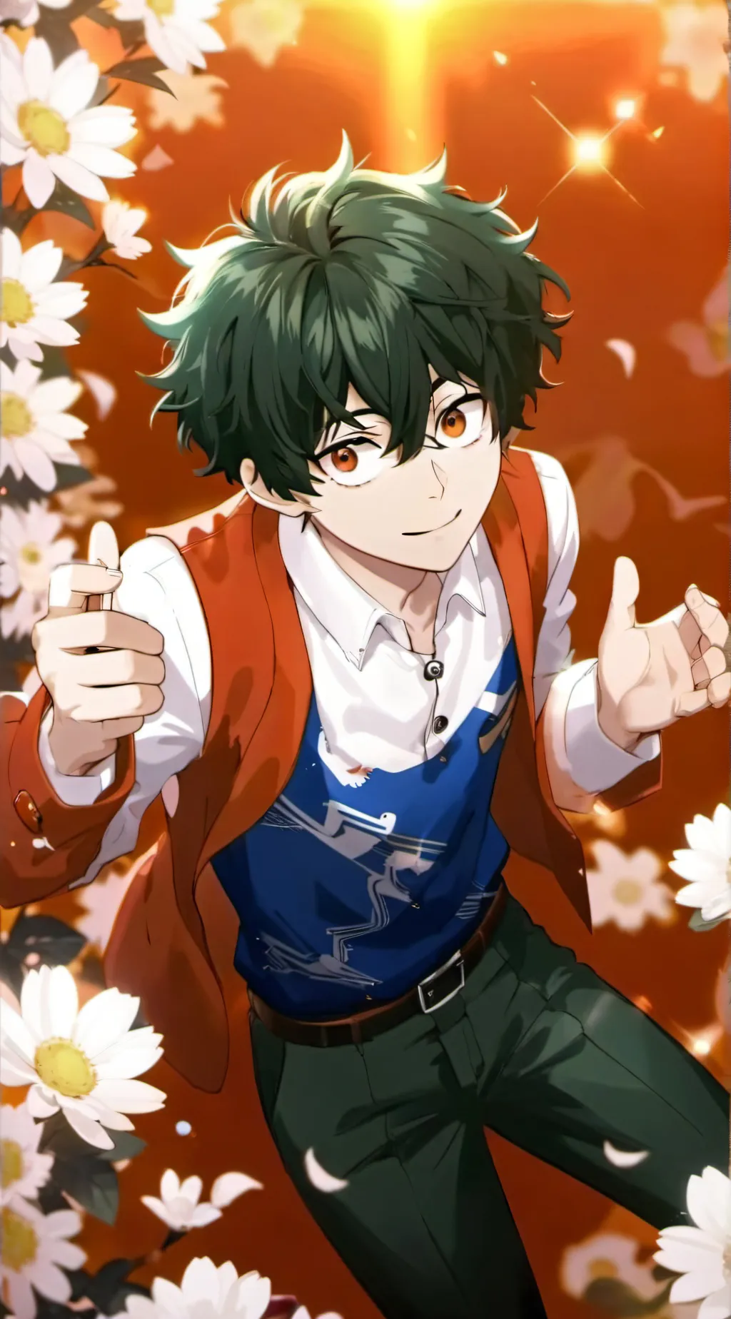 ai character: deku ❤️❤️ background