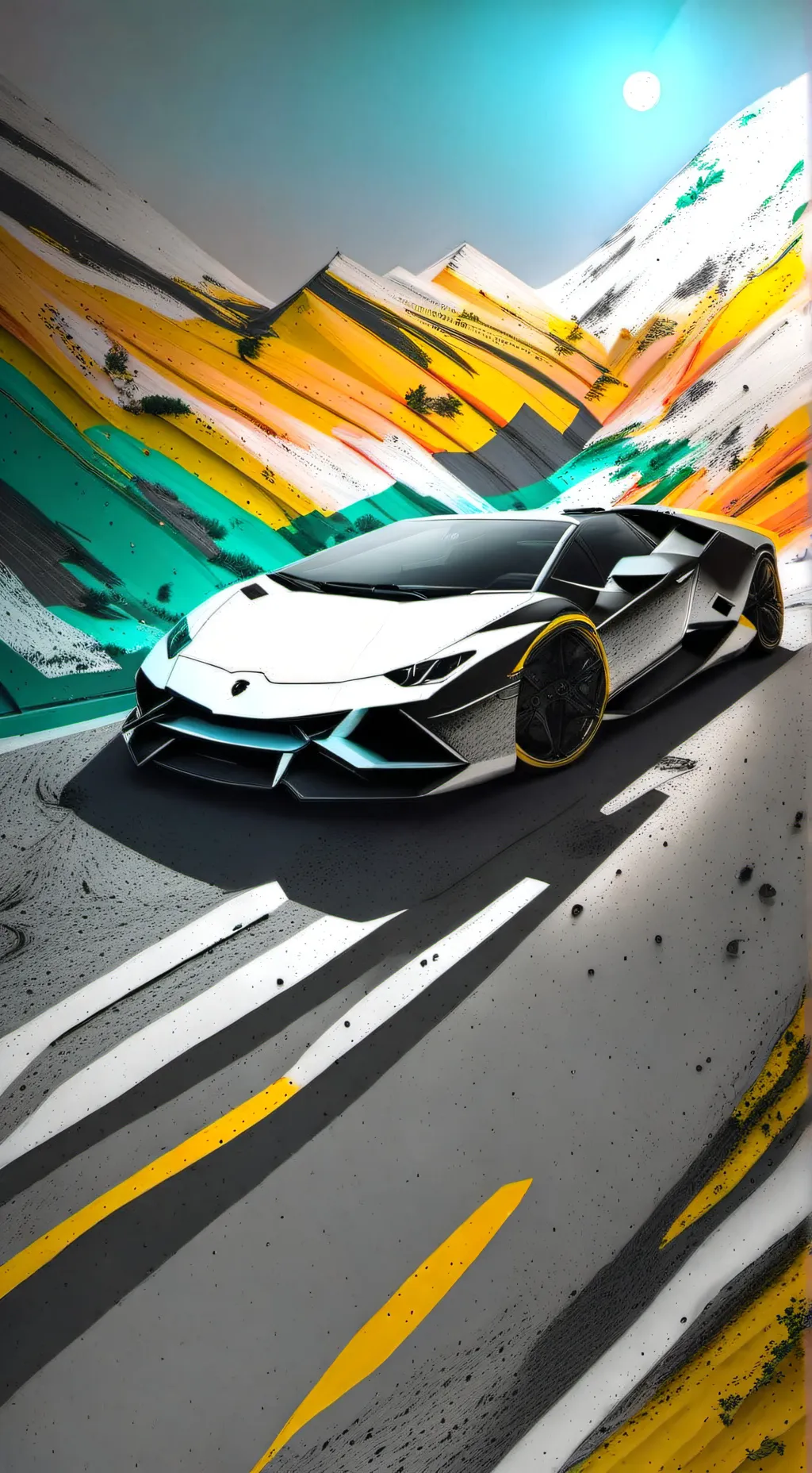 ai character: Lamborghini background