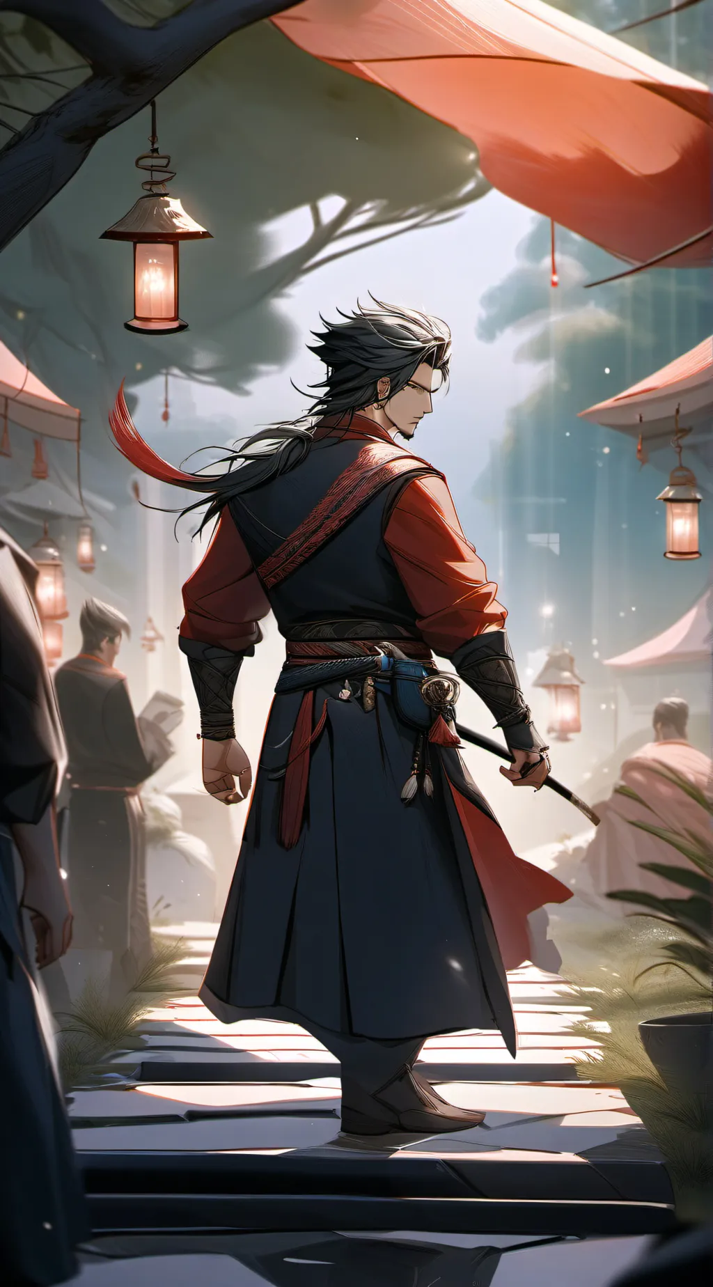 ai character: samurai kai  background