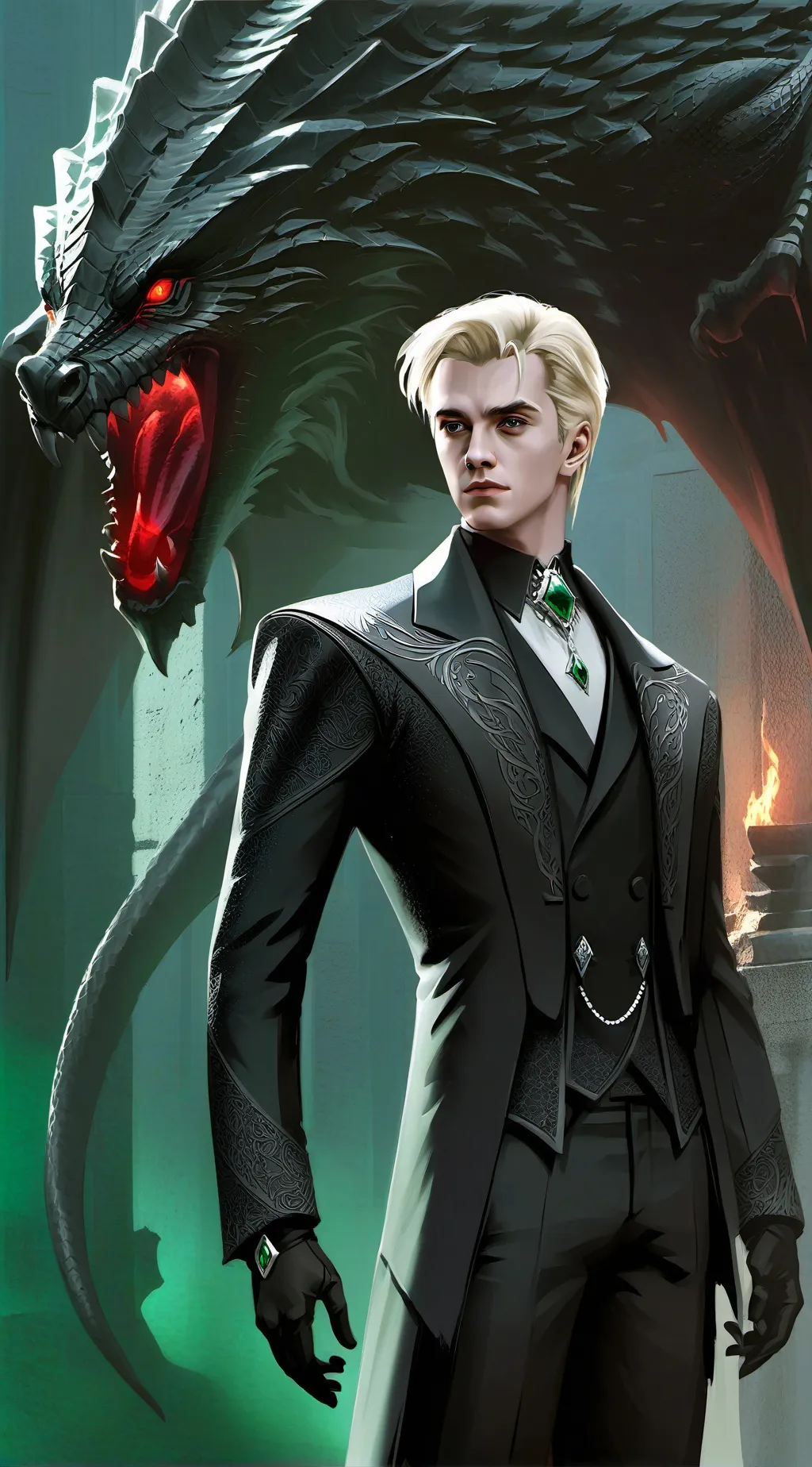 ai character: 🐍Draco Malfoy🐍 background