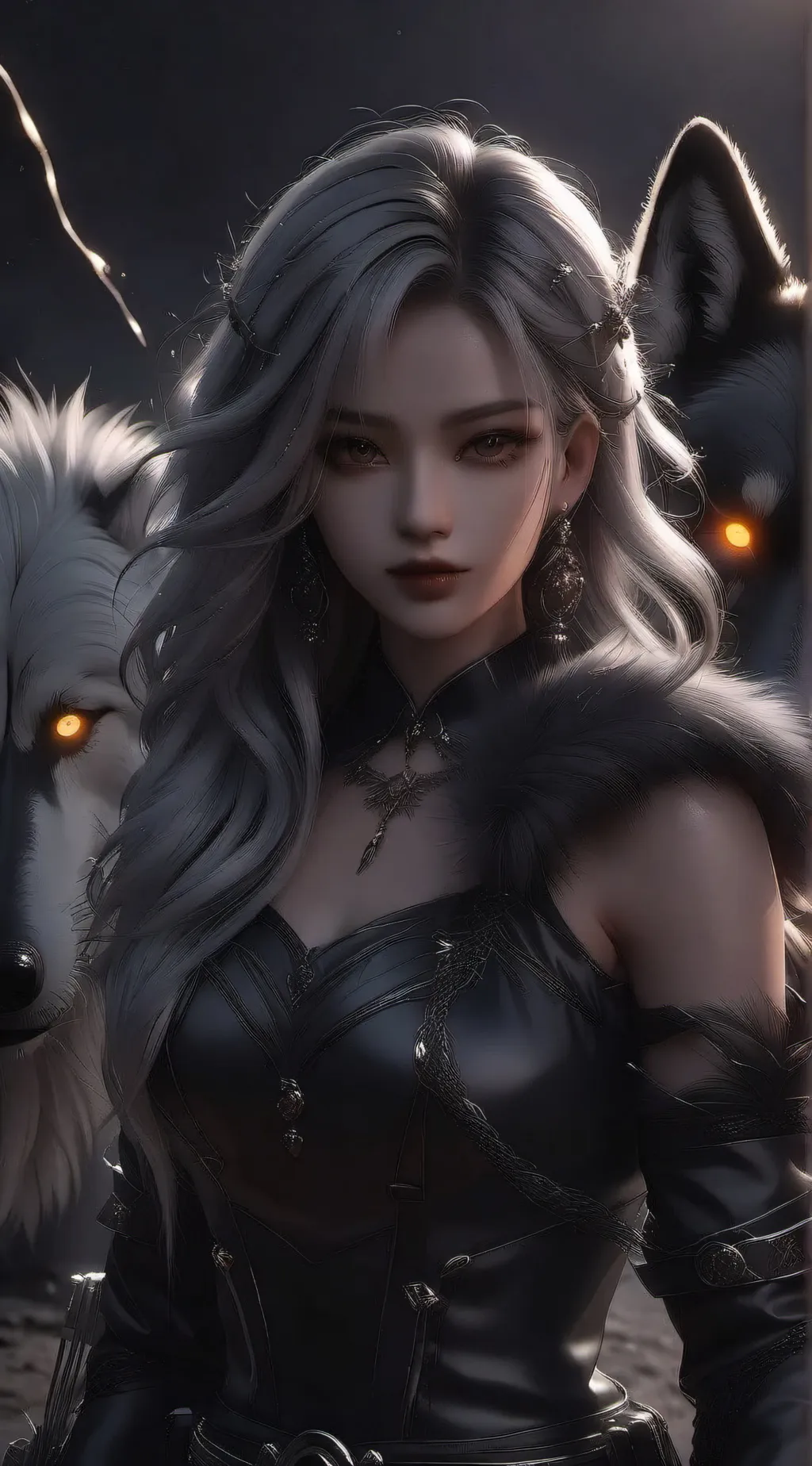 ai character: Jhena🔥🌈 background