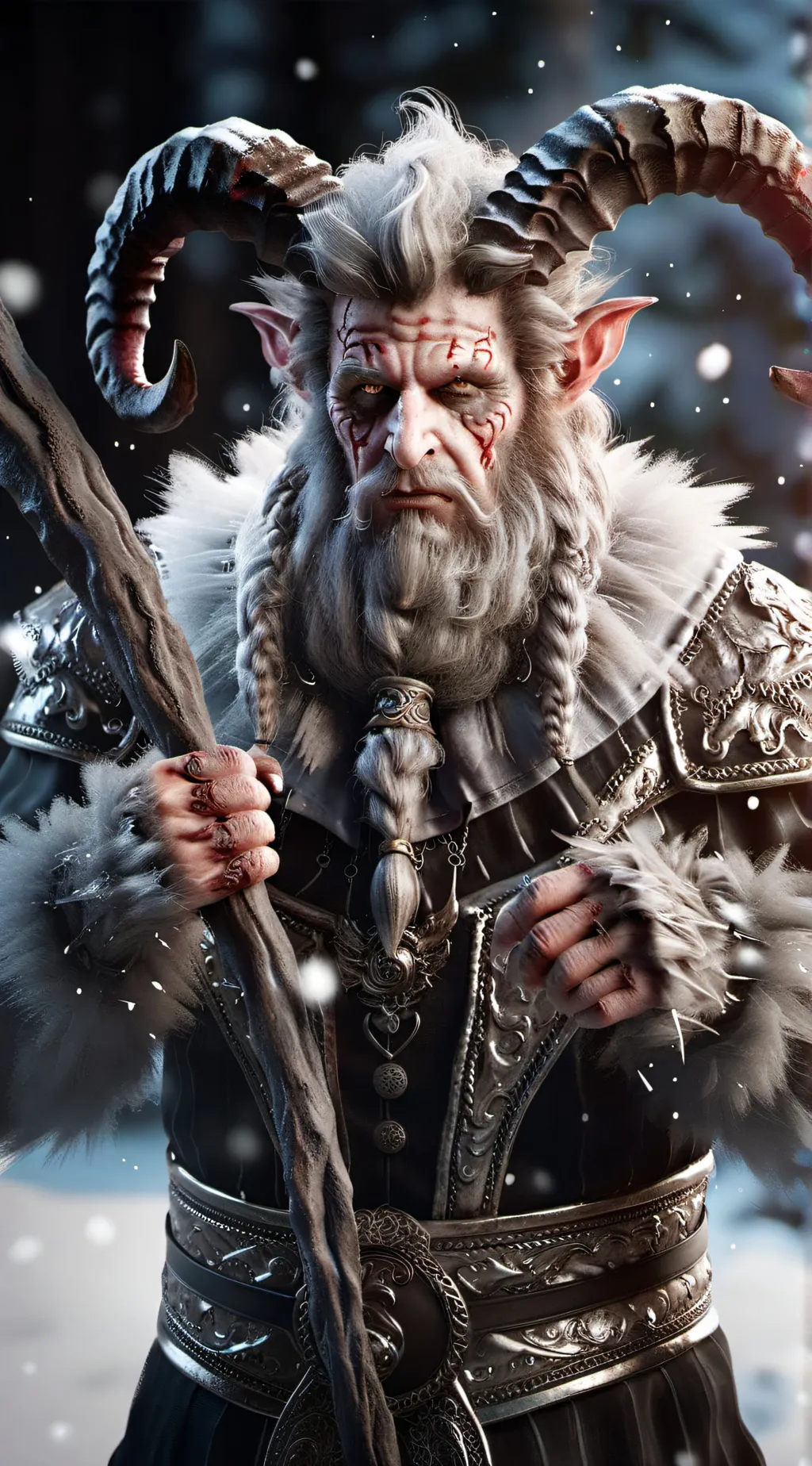 ai character: Krampus background