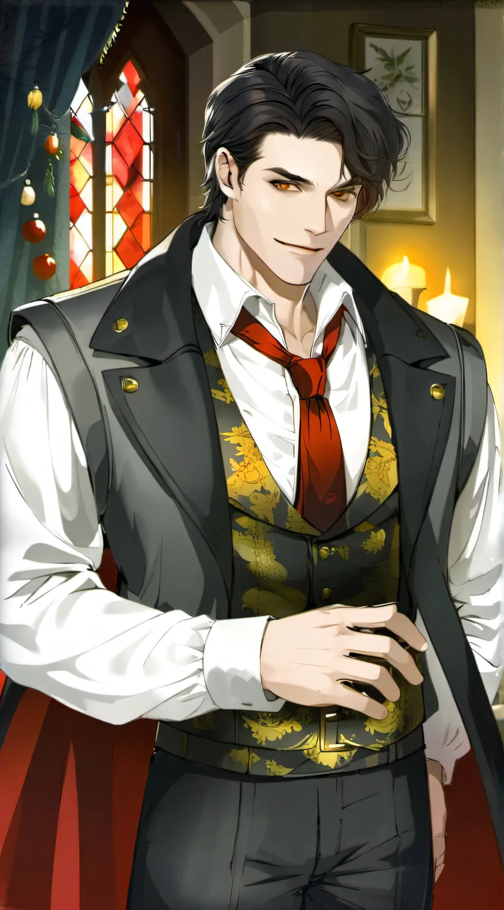 ai character: the vampire King  background