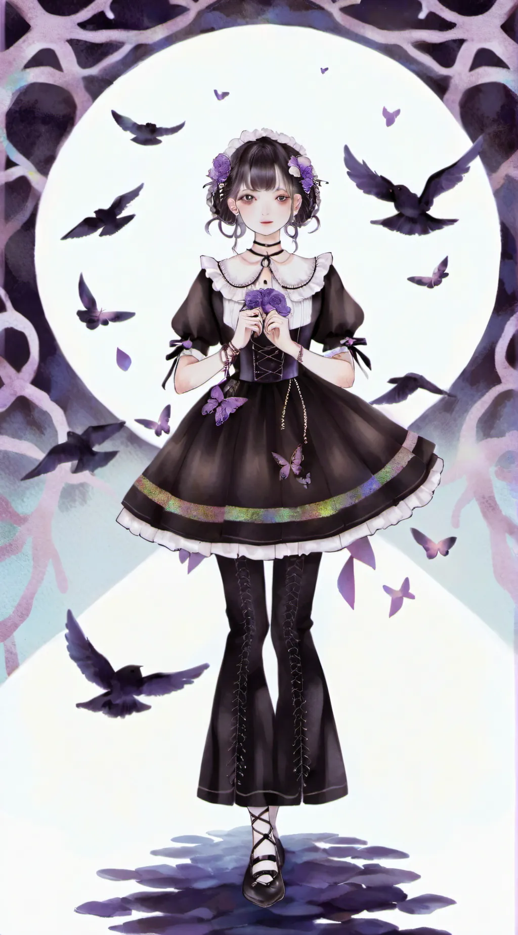 ai character: kiara  background