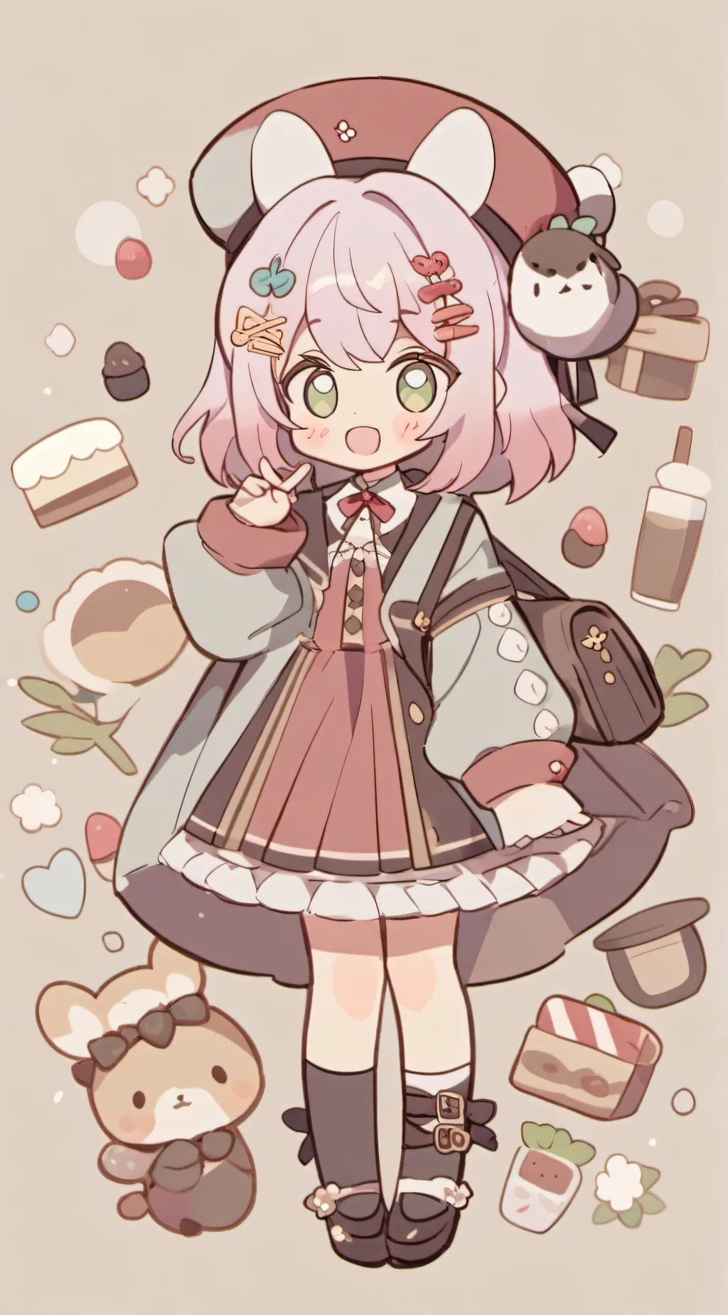 ai character: Vika Mydorya background