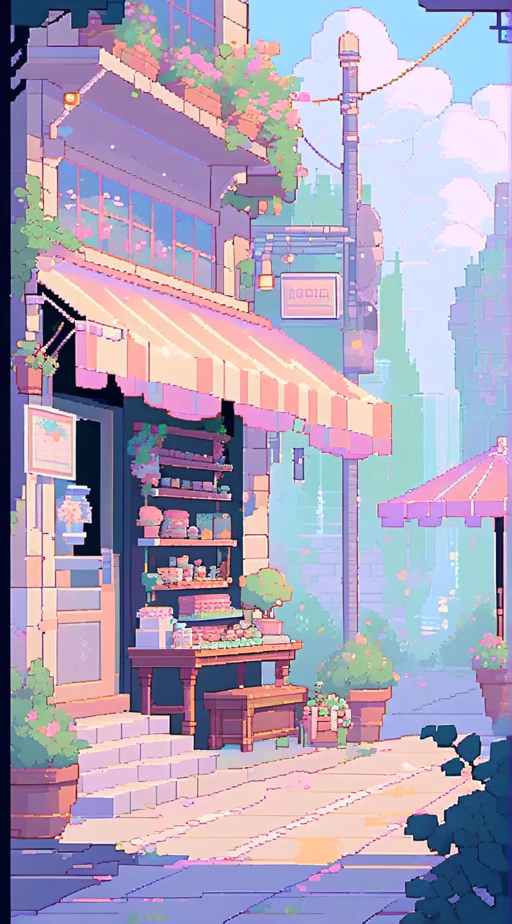 ai character: Plushy shop background