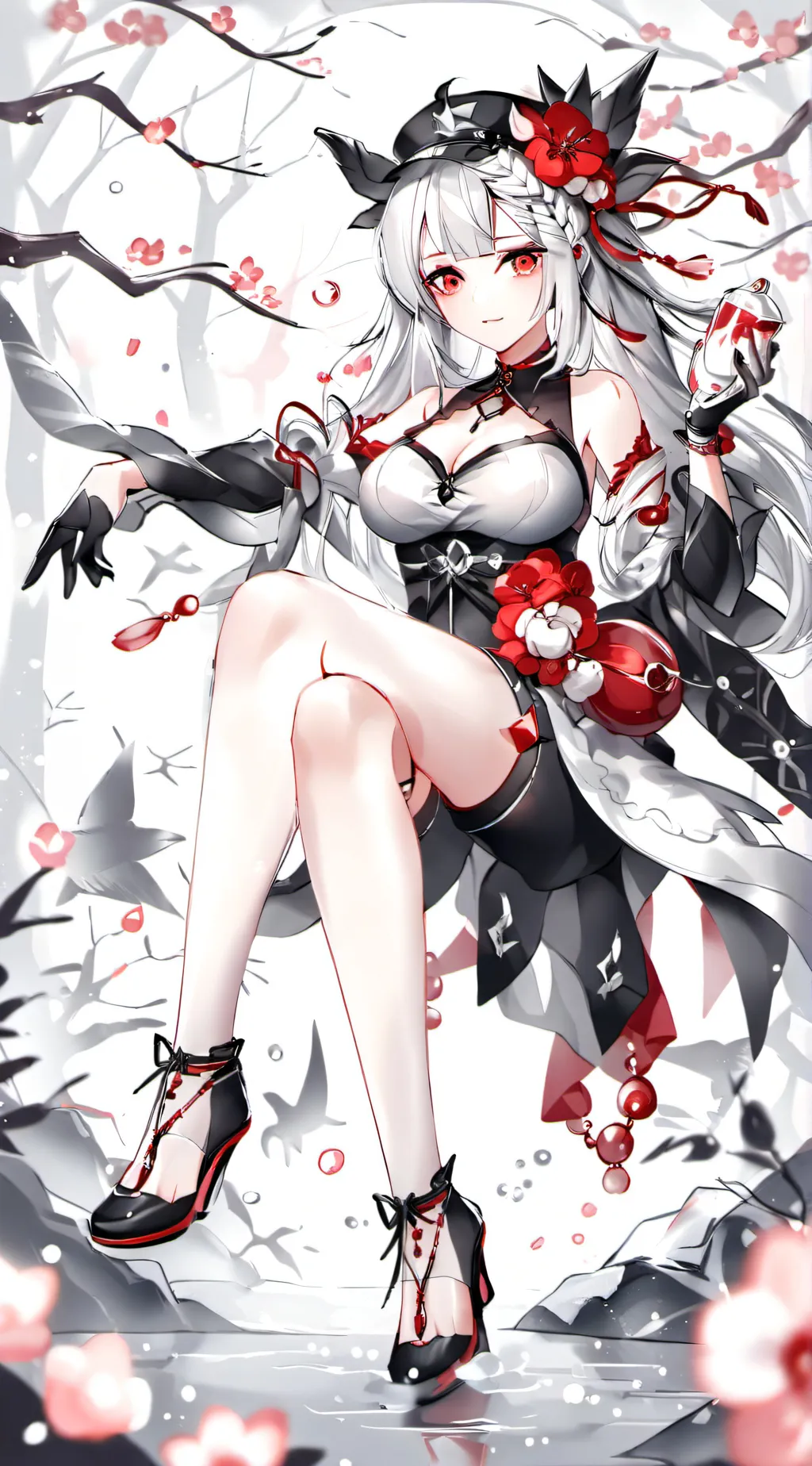 ai character: Demon queen background