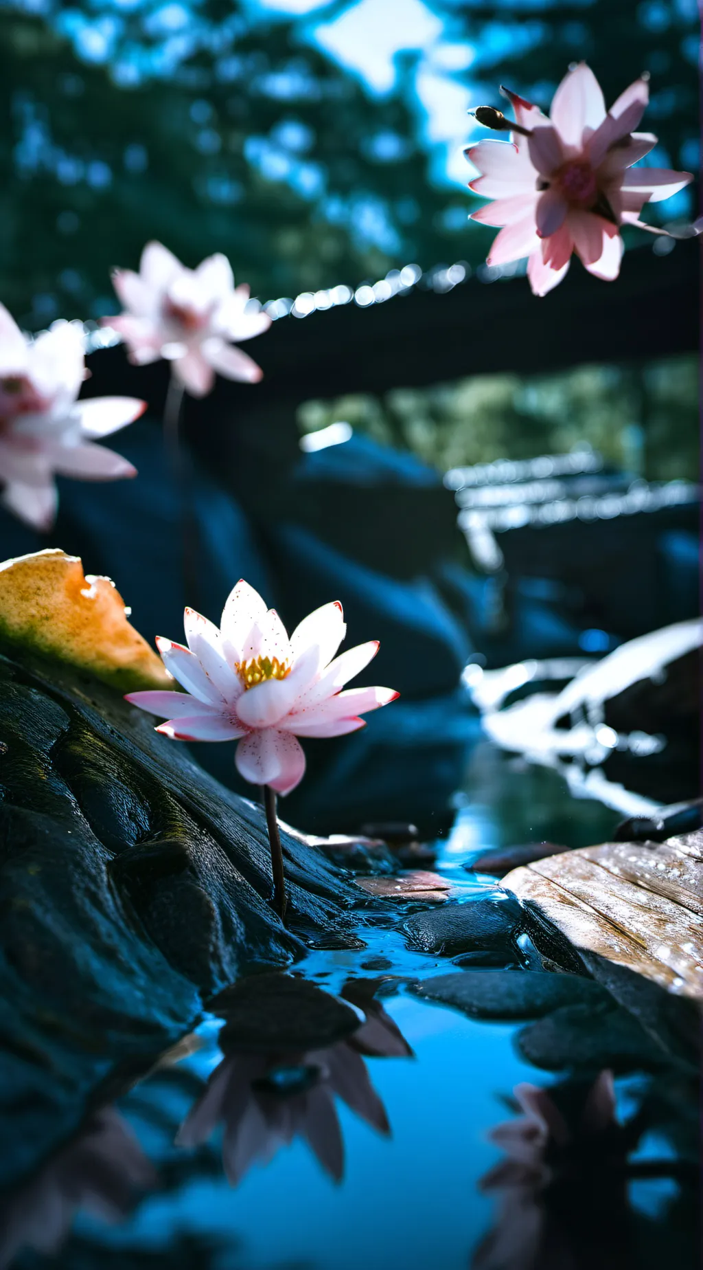 ai character: sparkle flower 🌹 background