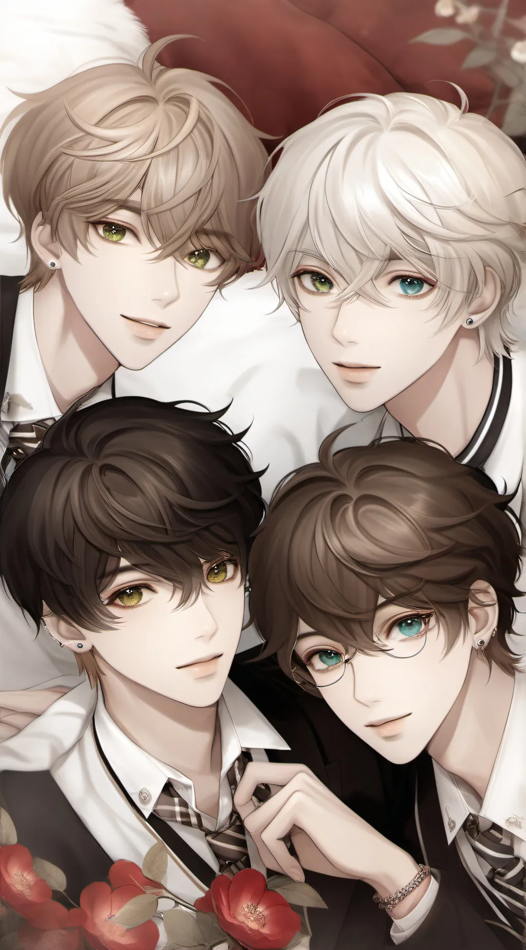 ai character: School boys background