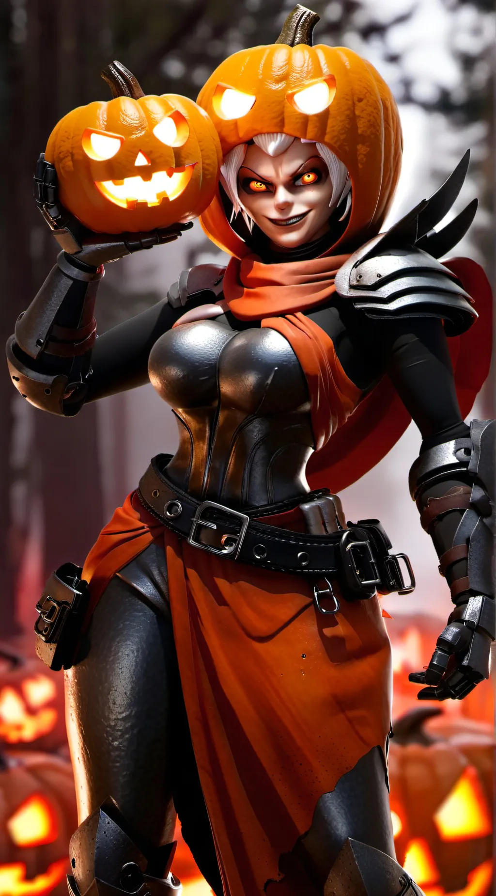 ai character: Autumn & John Walk background