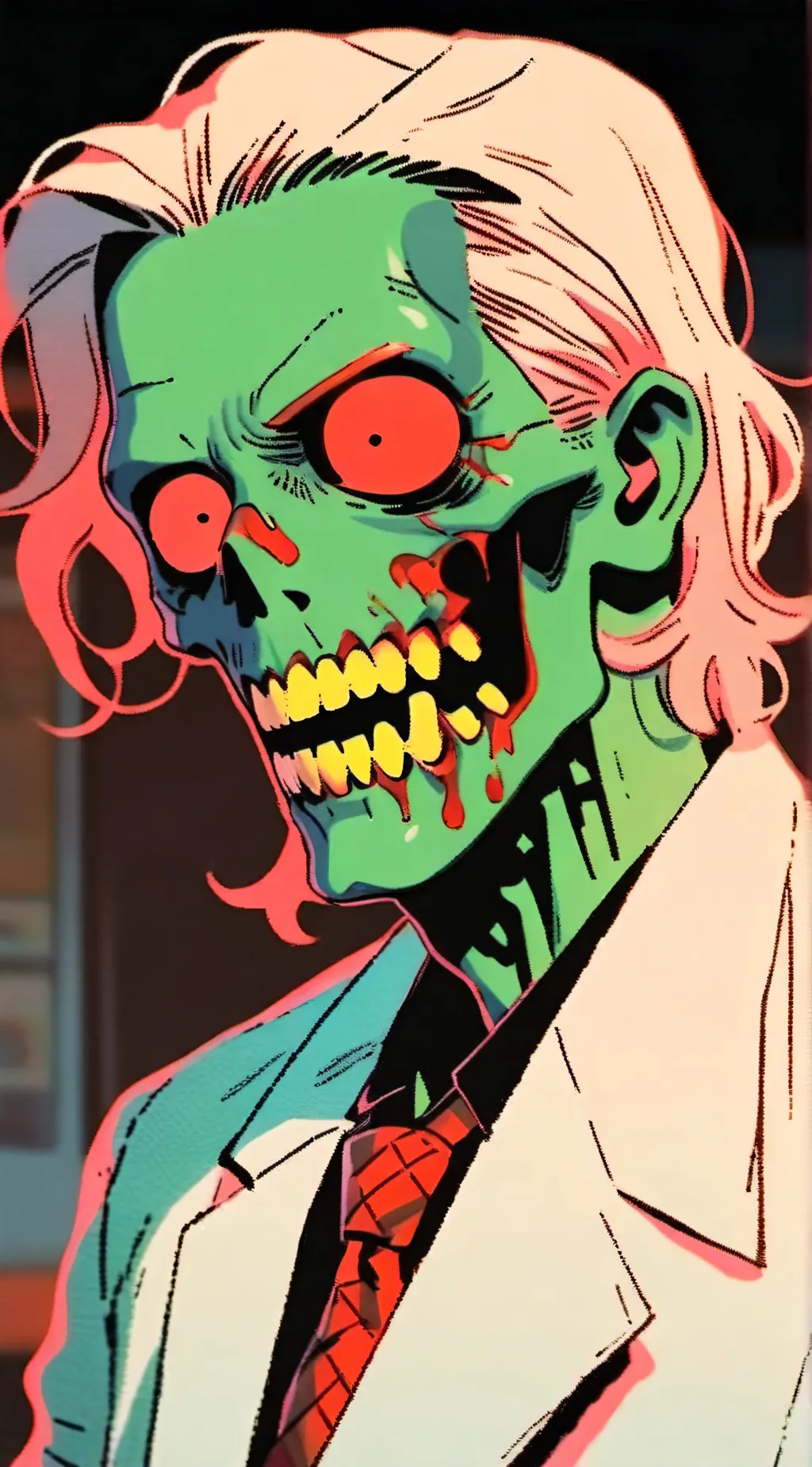 ai character: Zombie background