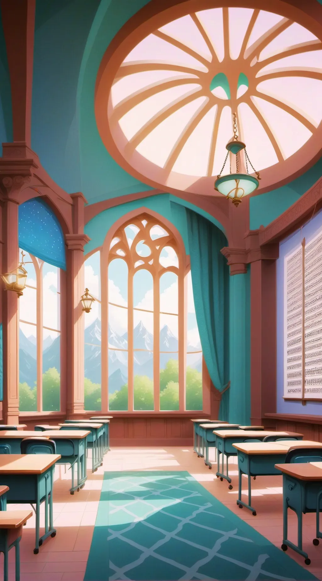 ai character: normal classroom background