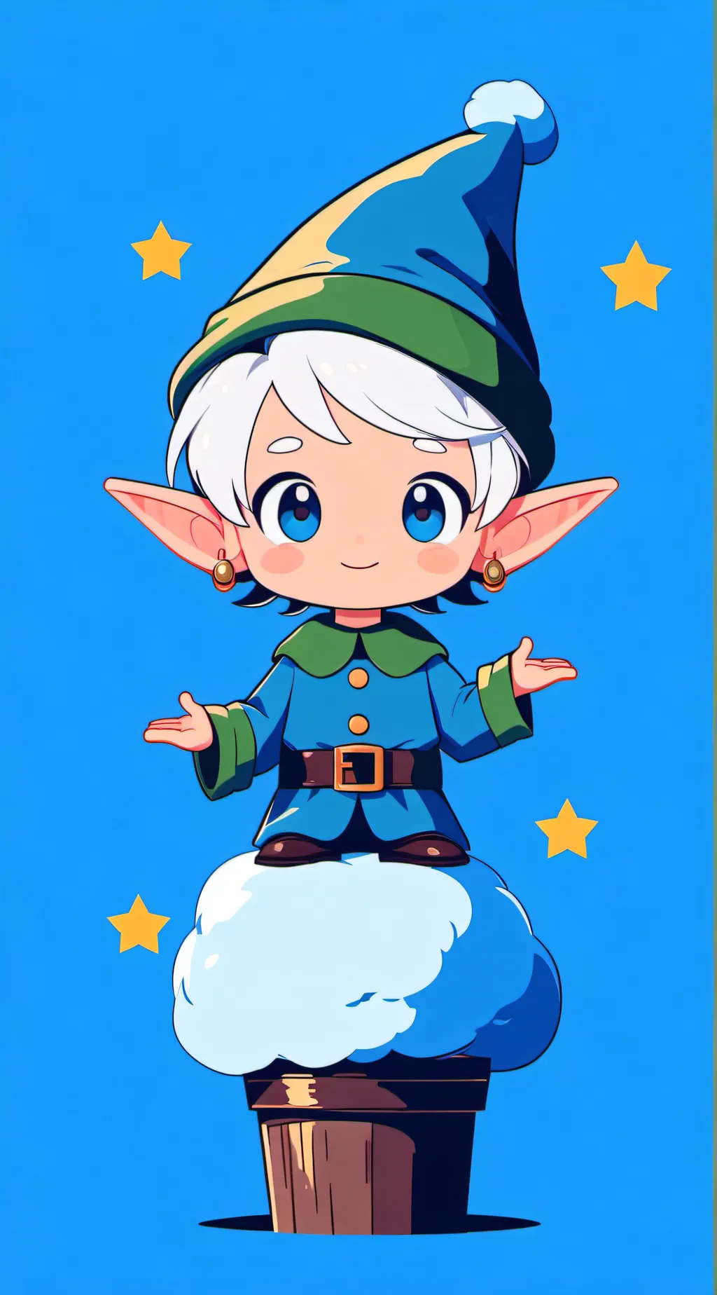 ai character: JJK ELF background