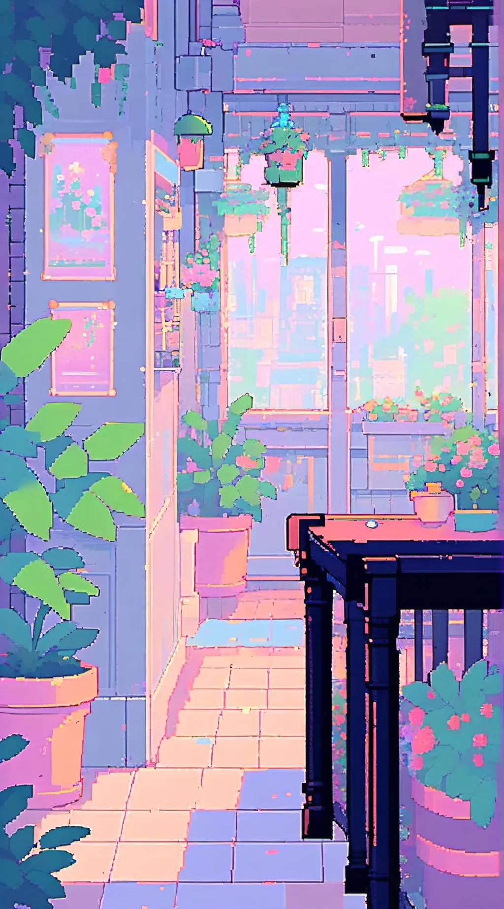 ai character: A shop background