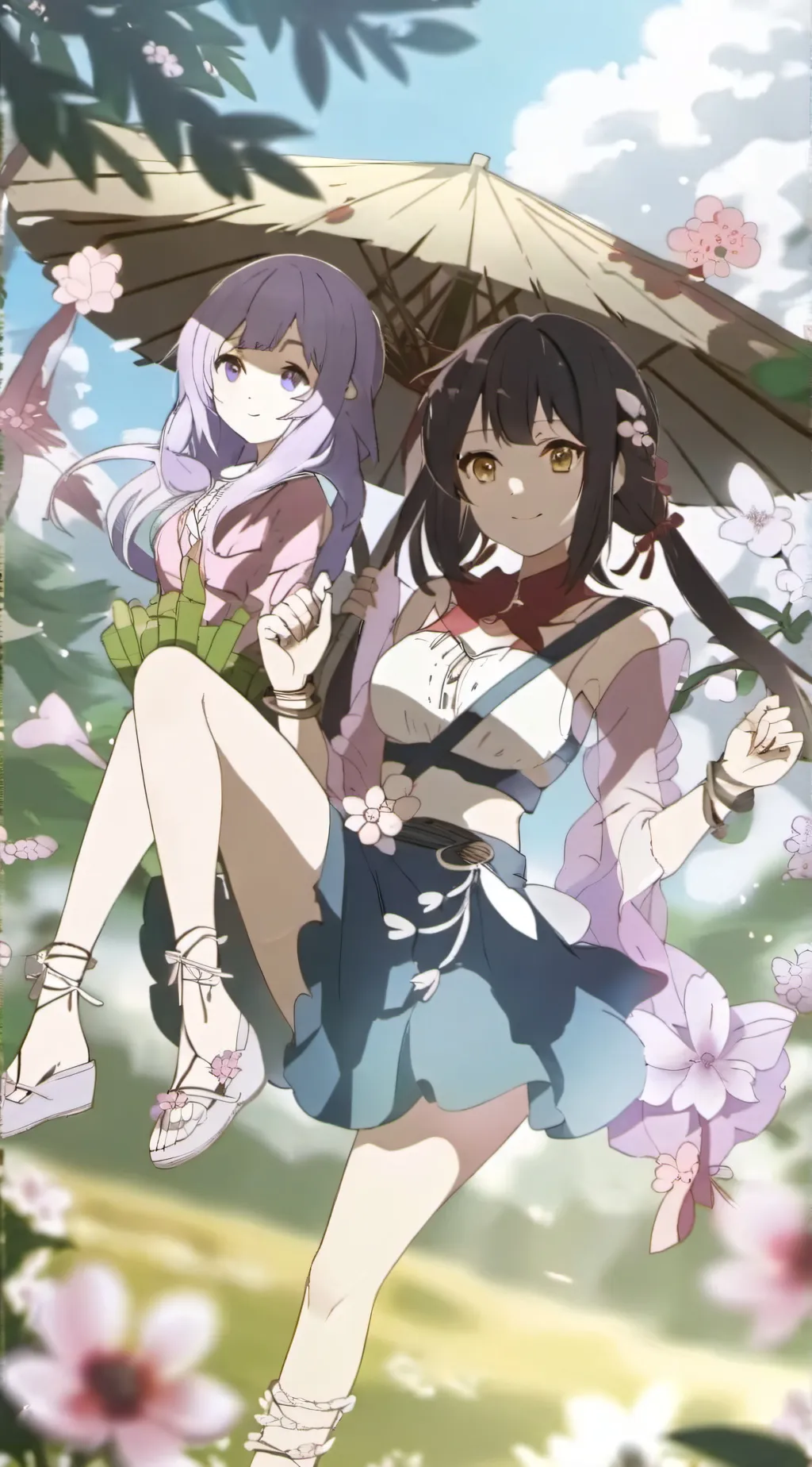 ai character: dragon bal z girls background