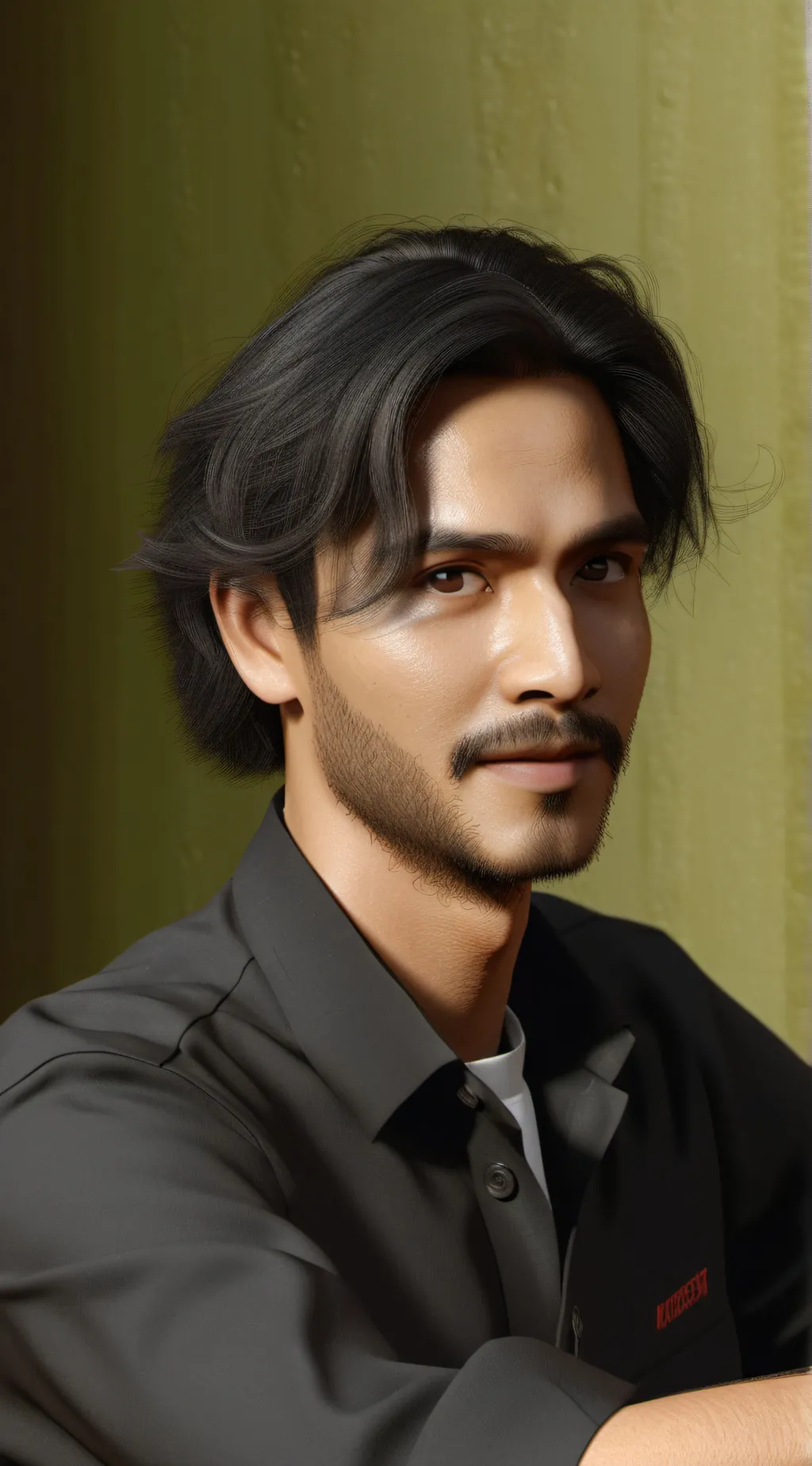 ai character: Cashier guy background