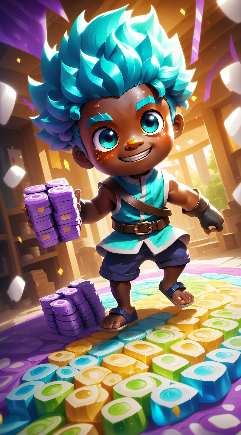 ai character: age regessor nappy background