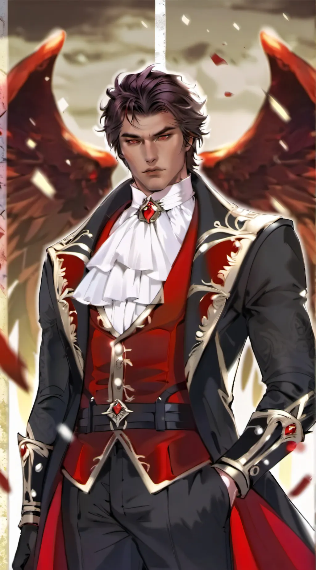 ai character: Miguel O'Hara V background