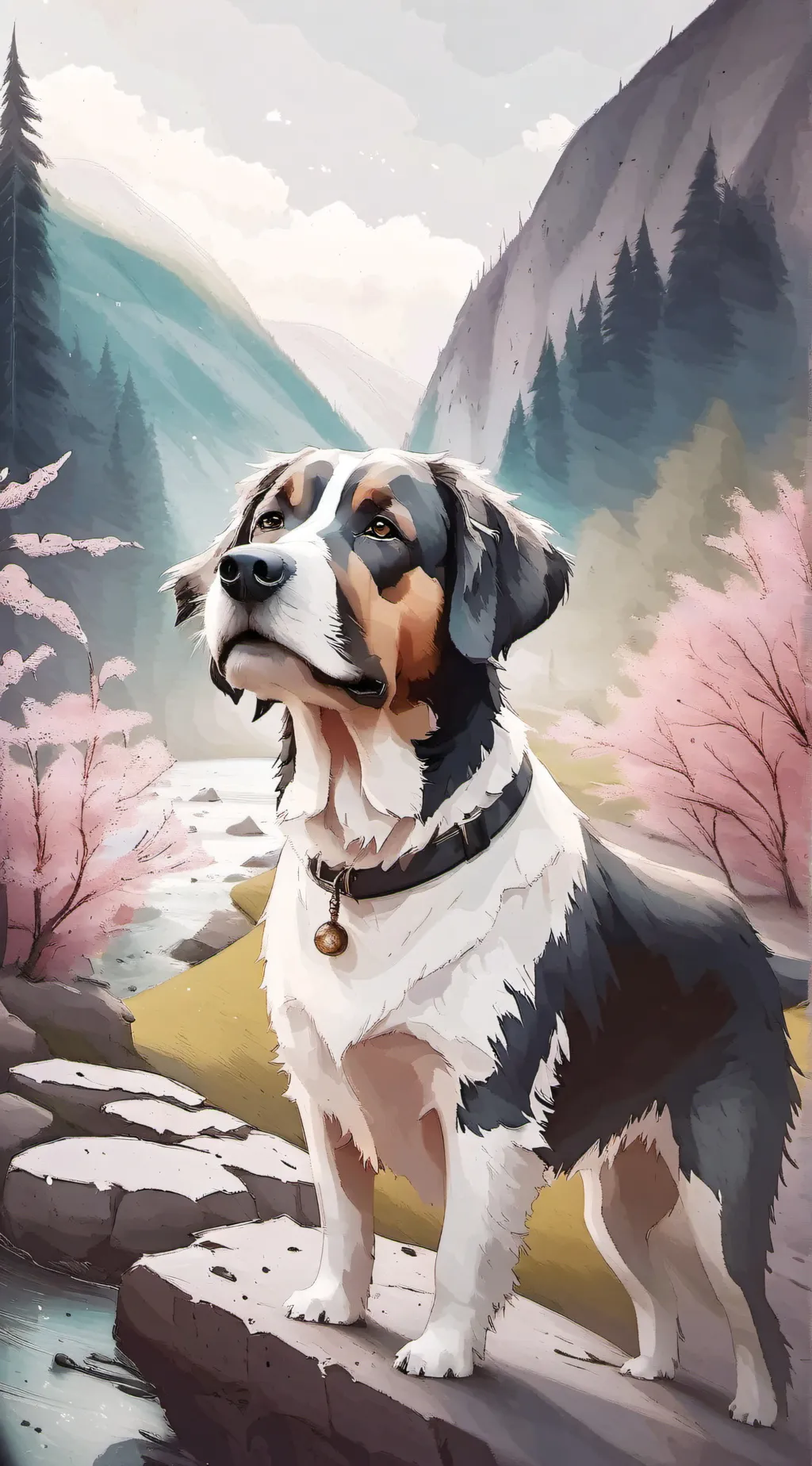 ai character: Dog background