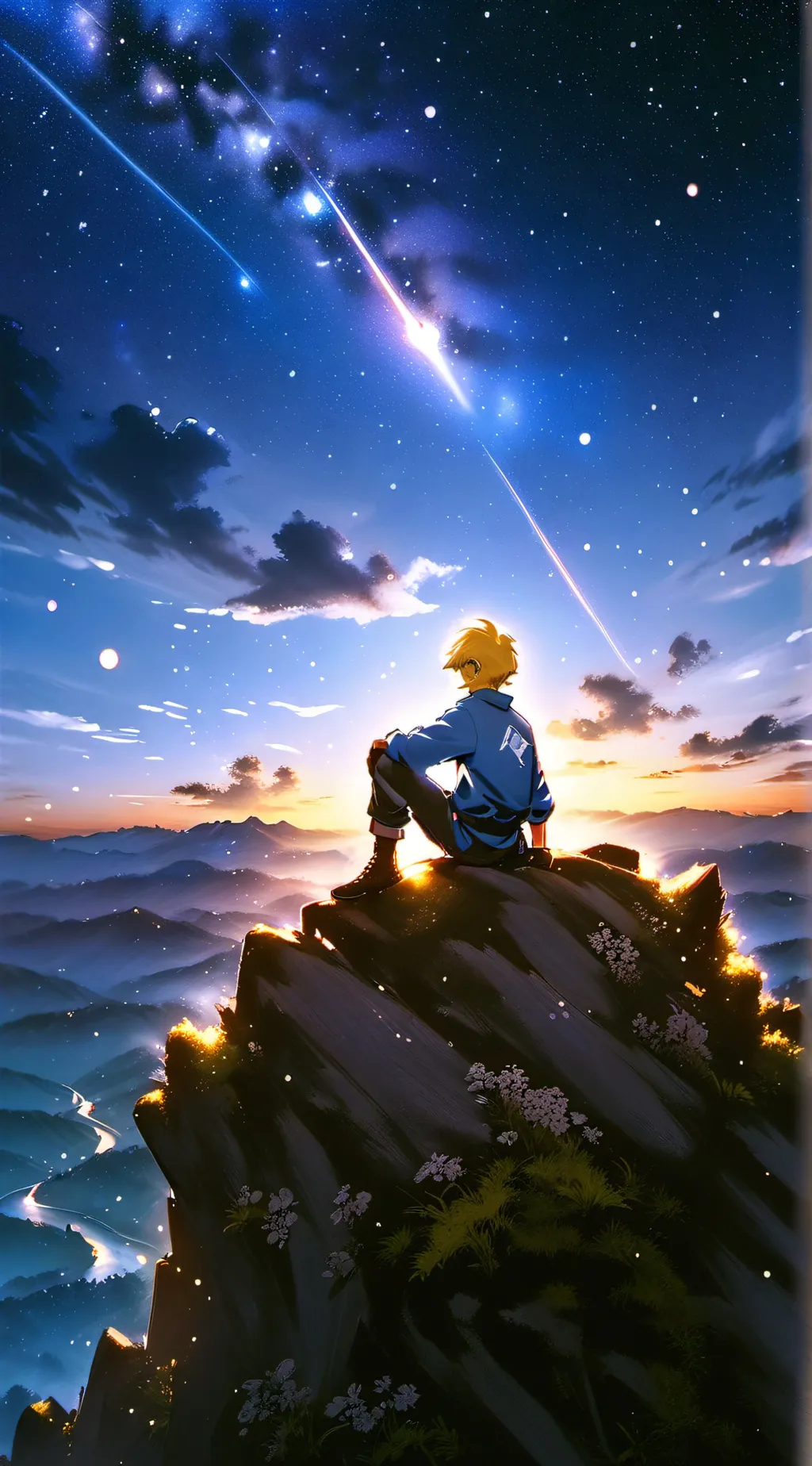 ai character: you and Glitch background